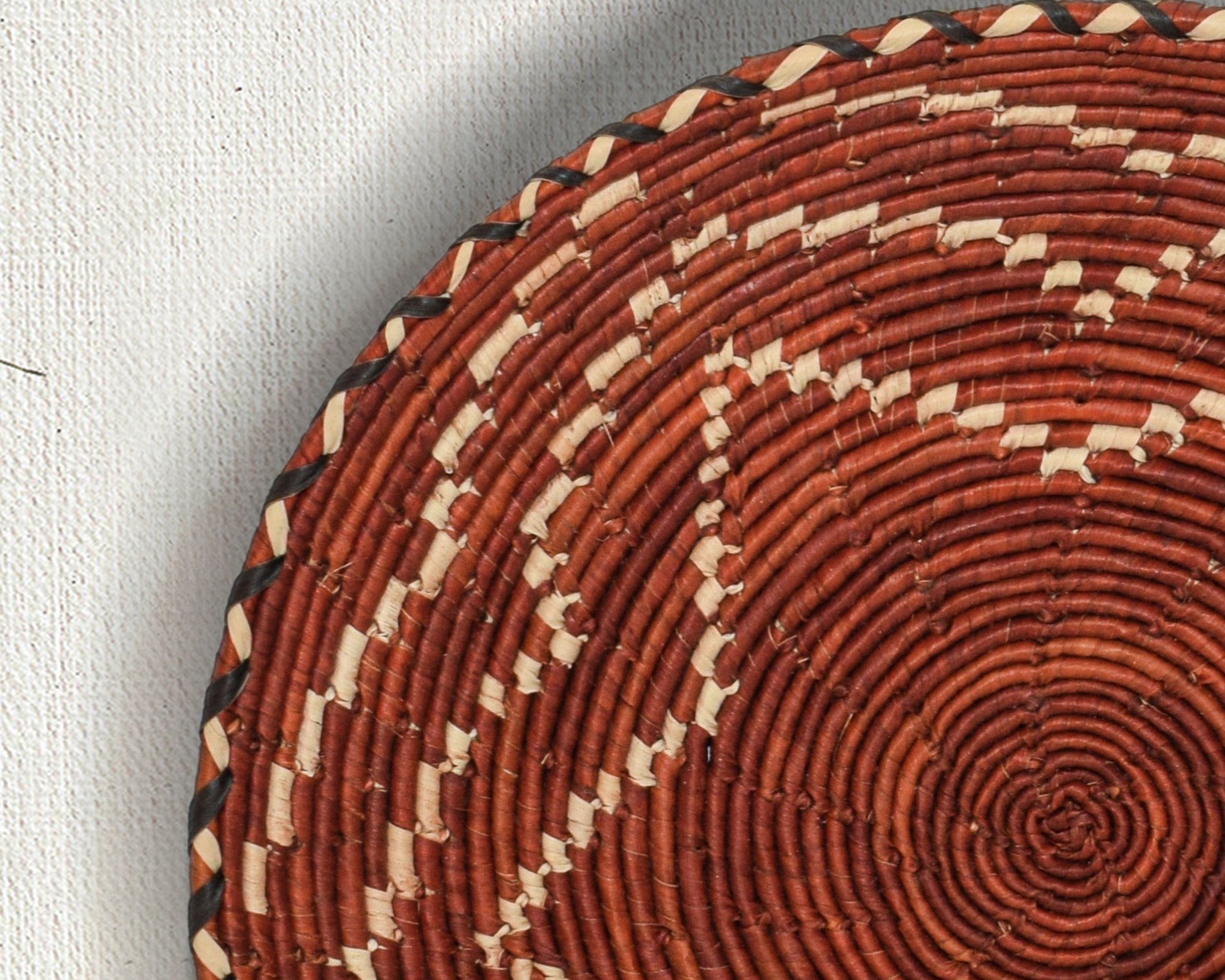 Fierry Red Flat Basket 12-inch