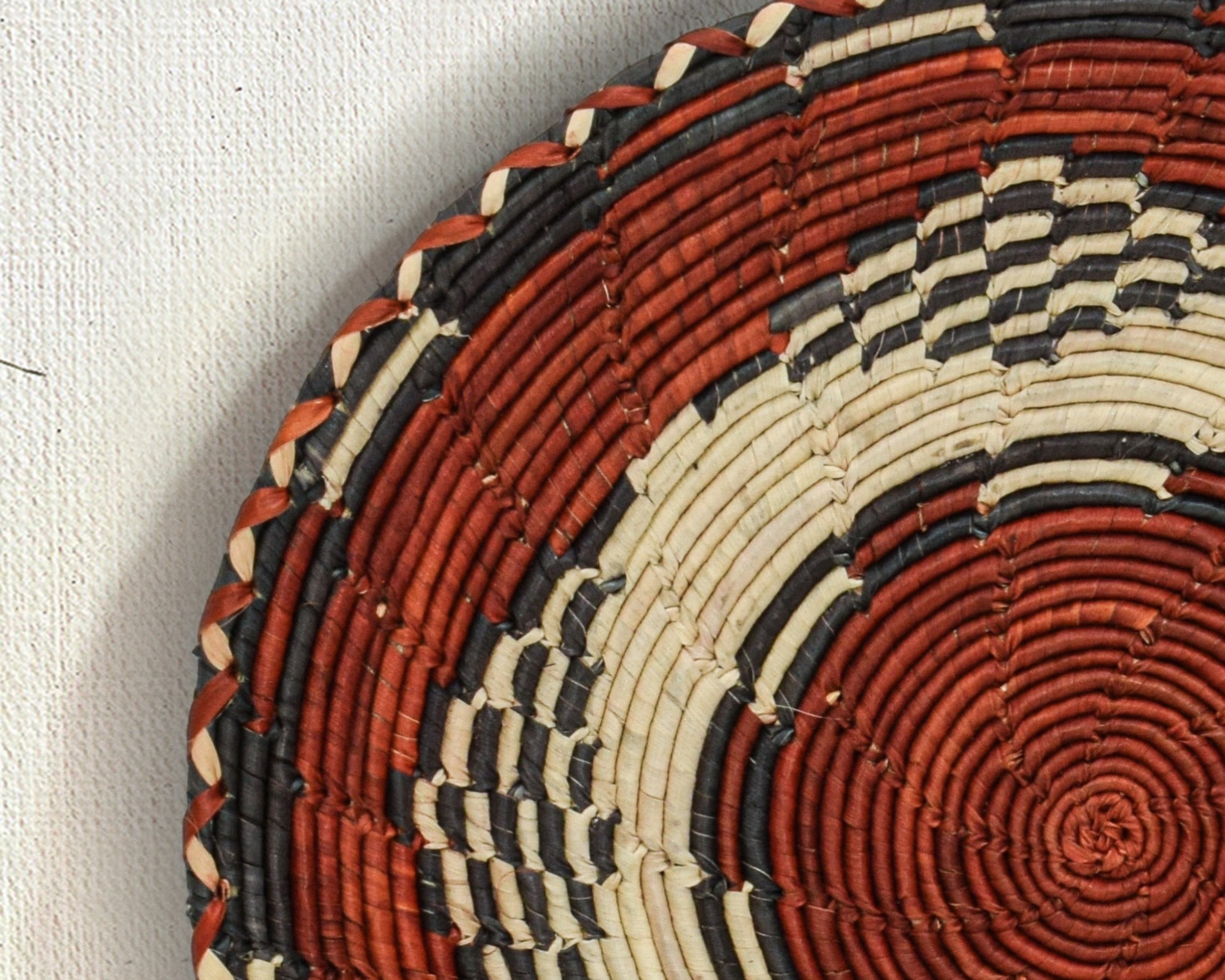 Complex Mandala Flat Basket 12-inch