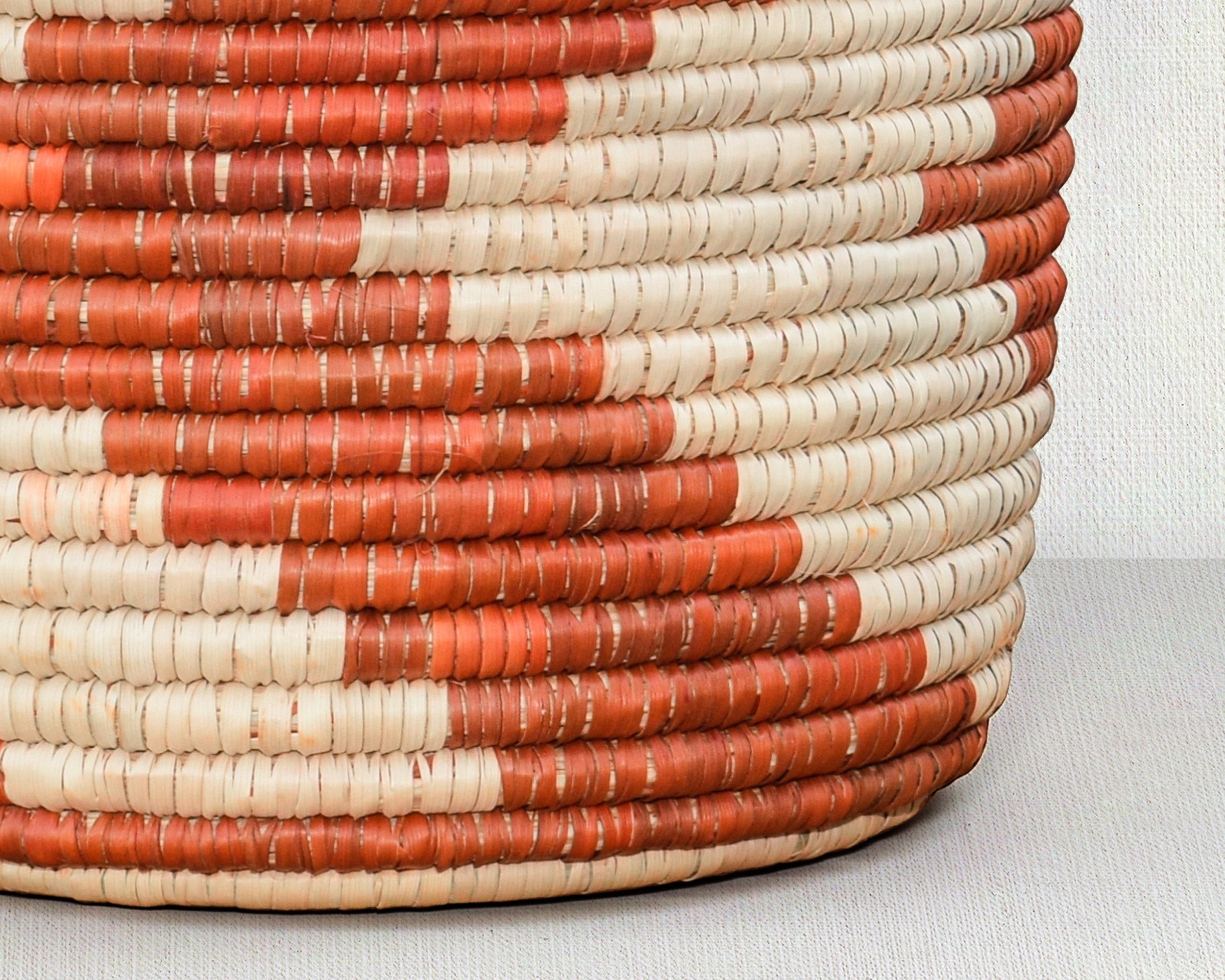 Rust Chevrons Planter Basket