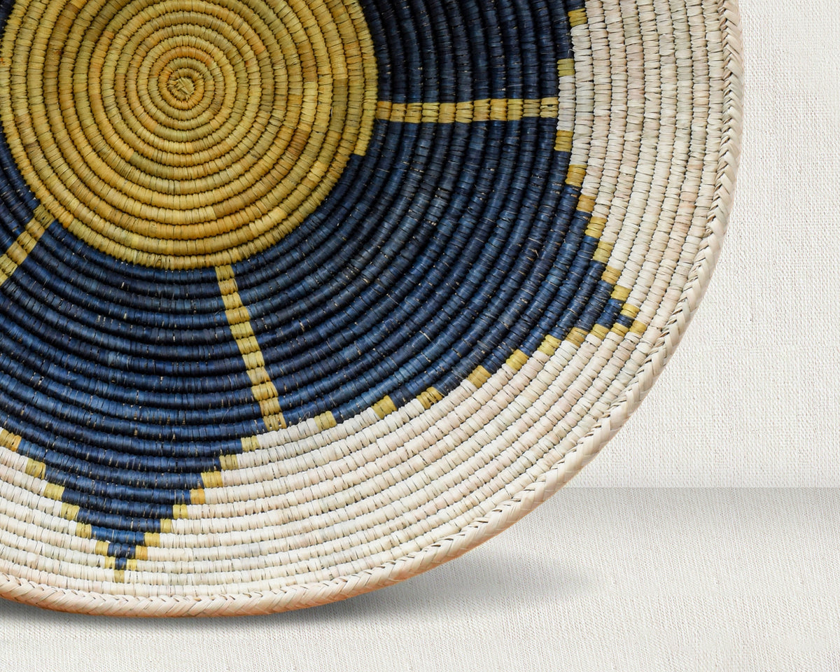 28" Dia Night Lotus Statement Wall Basket