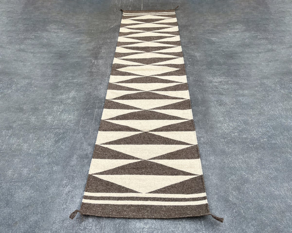 Cocoa Trail Flatweave Runner Rug – 2.5x10 ft