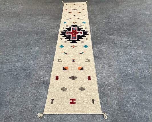 Cross Flatweave Runner Rug – 2.5x12 ft RR-058-30