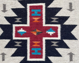 Cross Flatweave Runner Rug – 2.5x12 ft