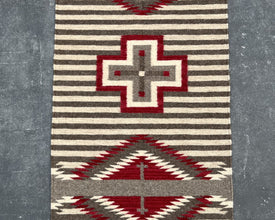 Crosses Flatweave Runner Rug – 2.5x10 ft