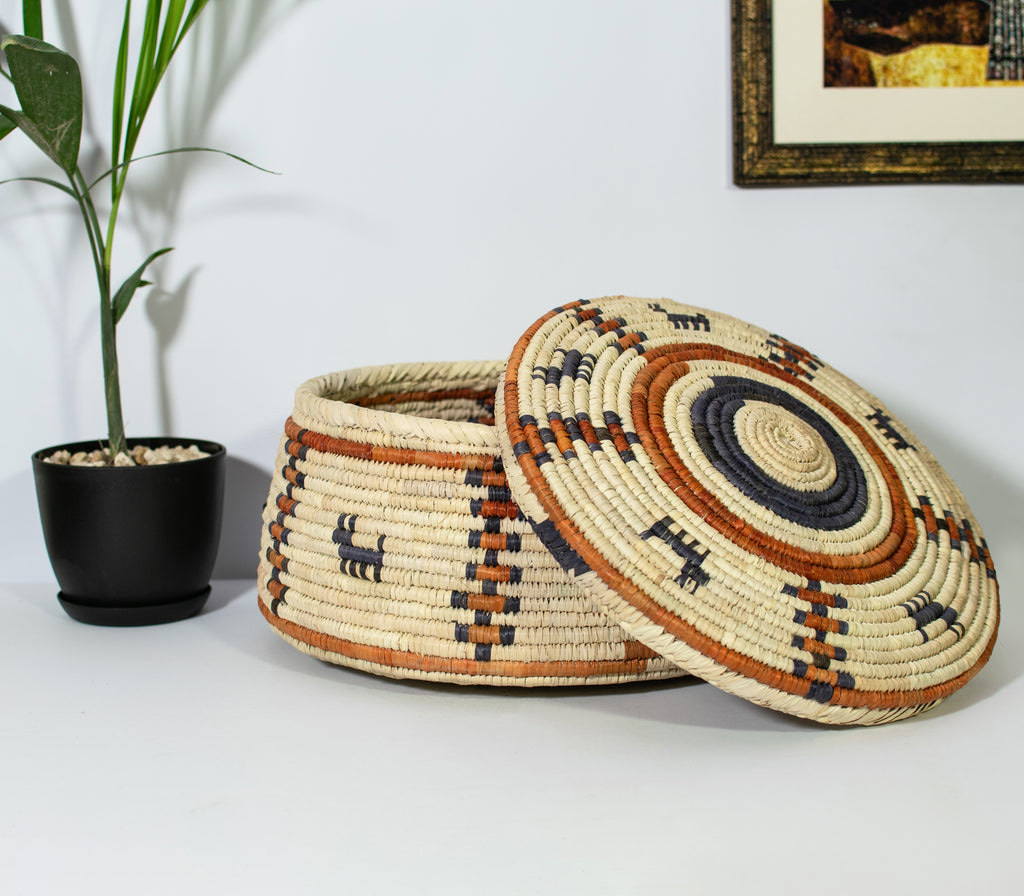 Dog Mesa Lidded Basket