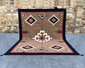 Ancestral Arrows Large Southwestern-Inspired Wool Dhurrie - 8x10 ft