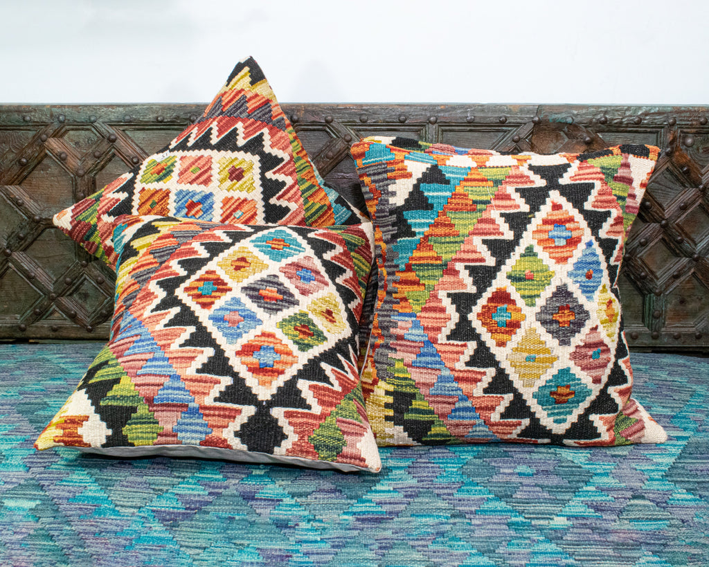 Set of 4 Vintage Wool Kilim Pillow - KC 2059 4