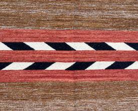 6x4ft Wool Kilim – Southwestern Flatweave Rug