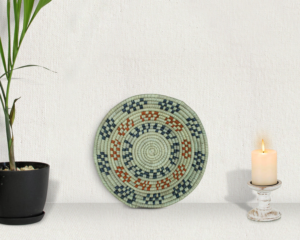 Fossil Swirl Multicolor Bowl Basket 8-inch LBW-450-7