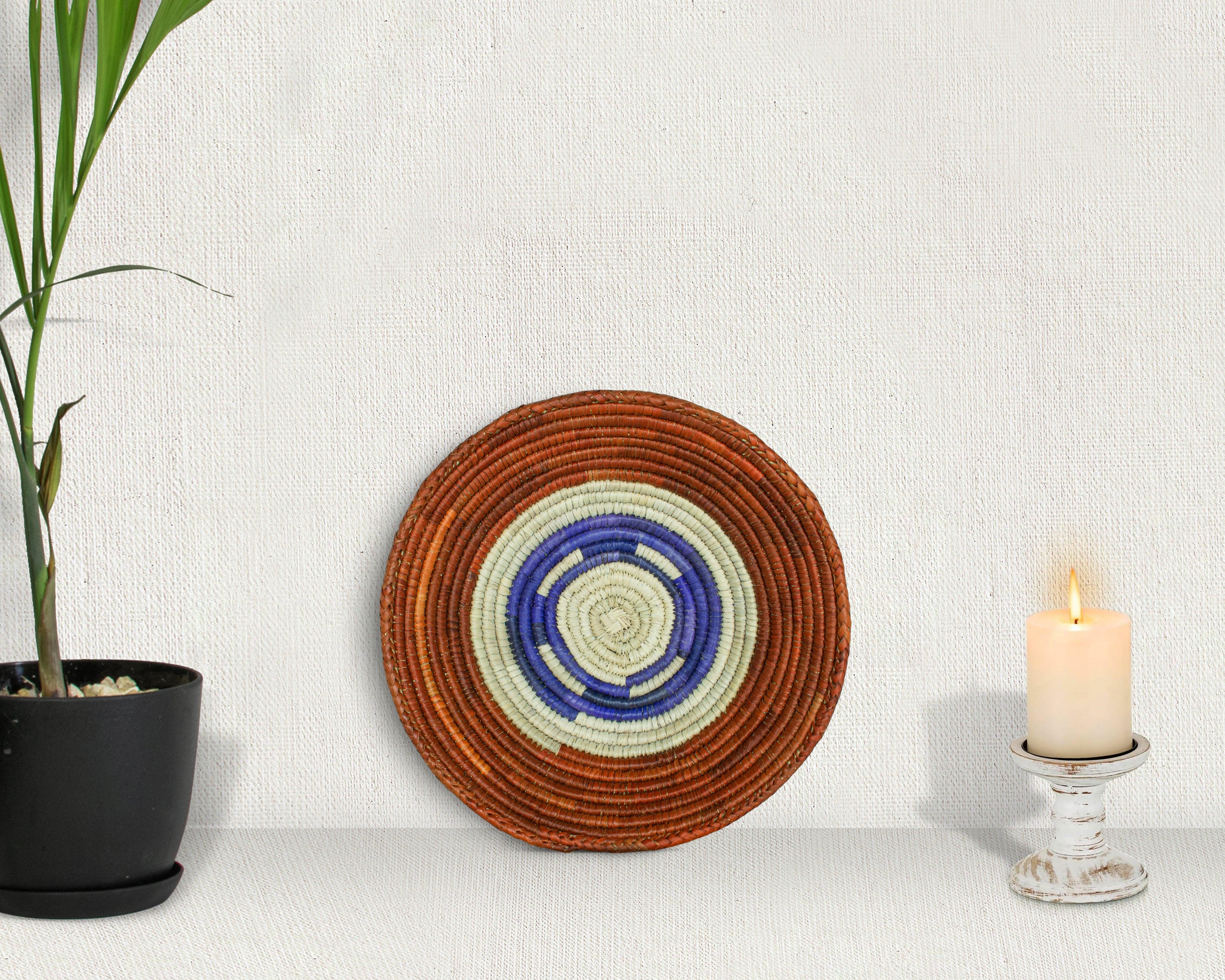 Terraluna Brown Bowl Basket 8-inch LBW-433-7 B