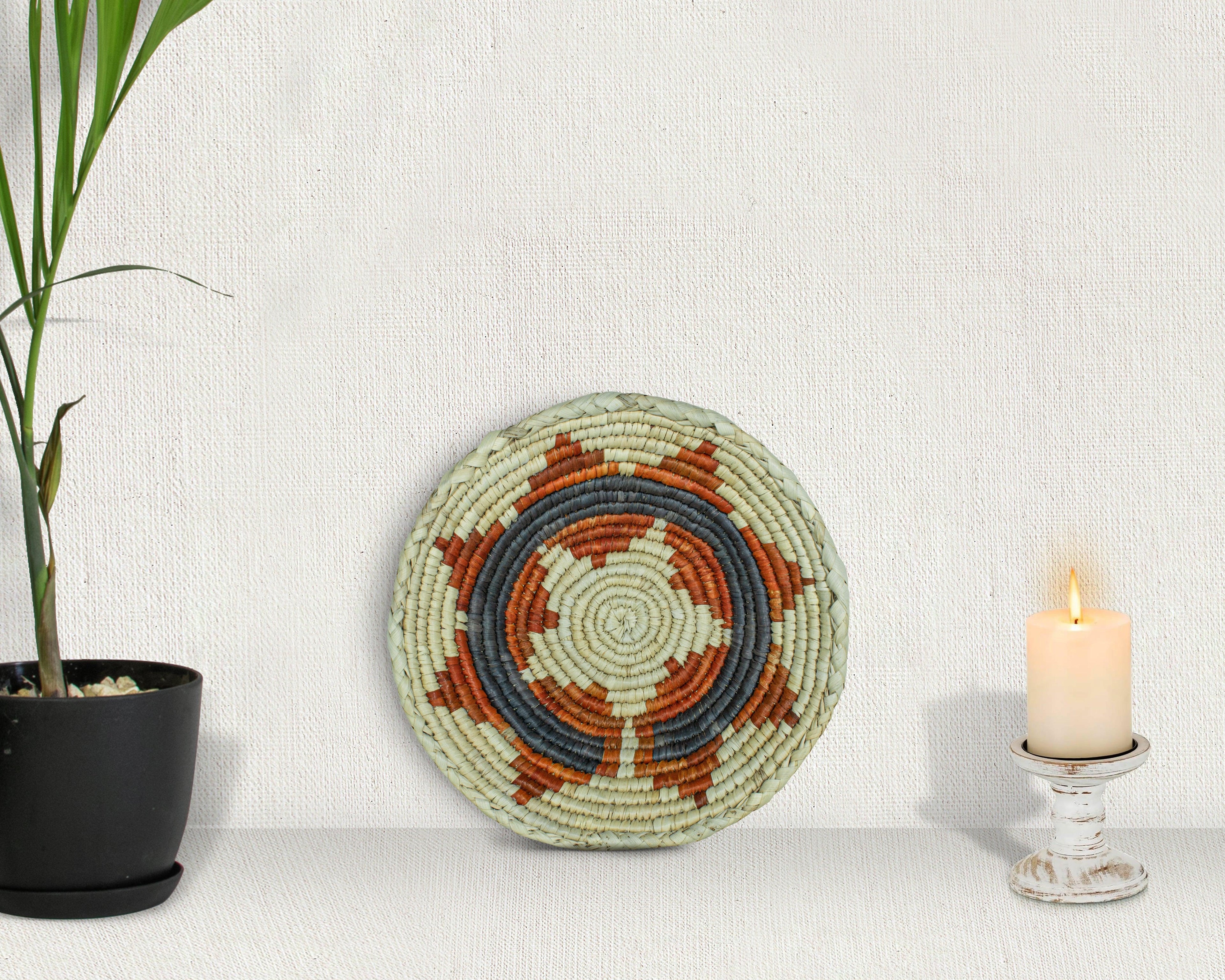 Desert Sun Red Bowl Basket 8-inch LBW-414-7