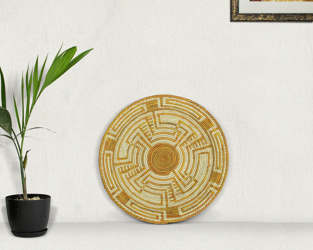Golden Mirage Bowl Basket