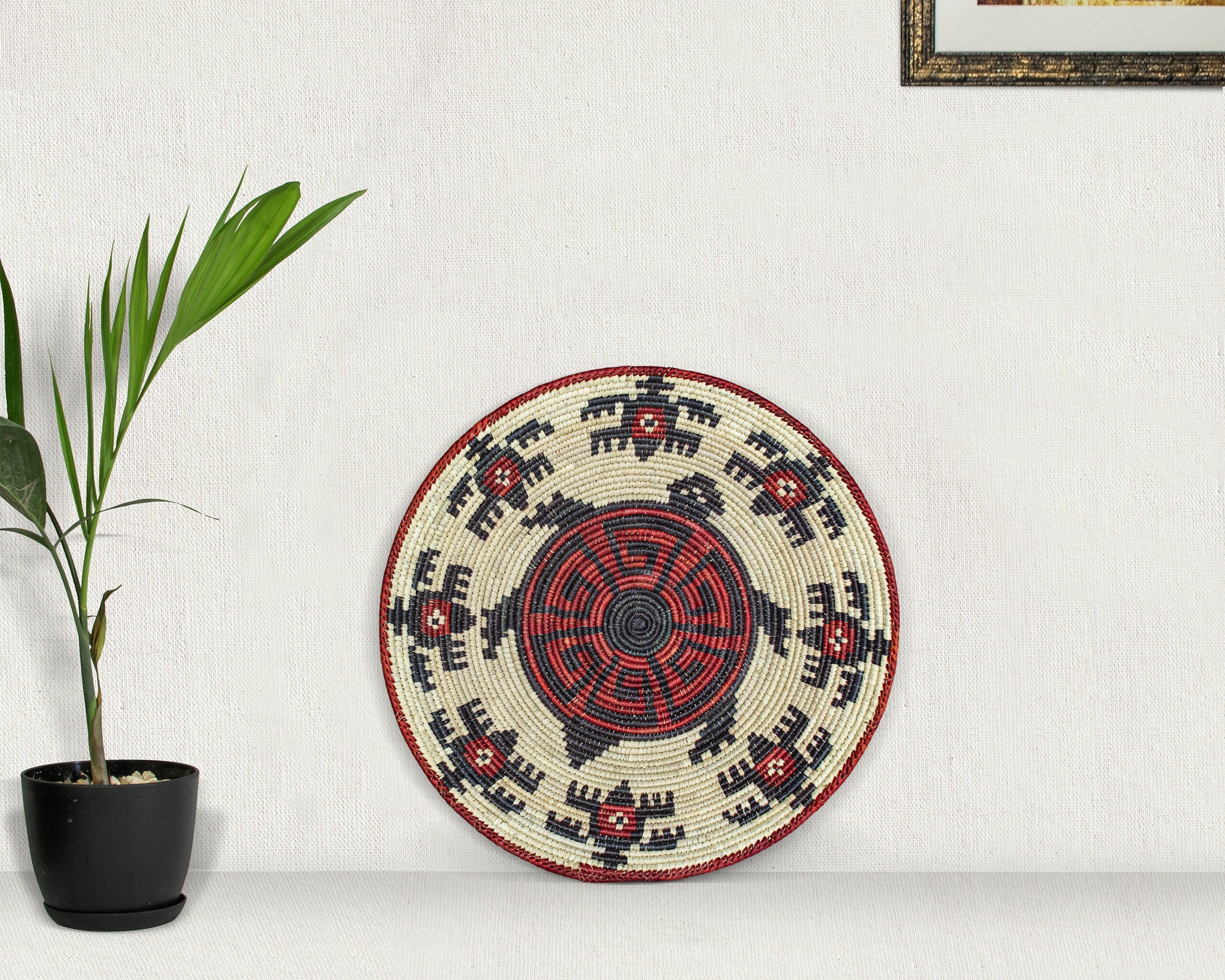 Crimson Weave Basket 14-inch BSK-192-15