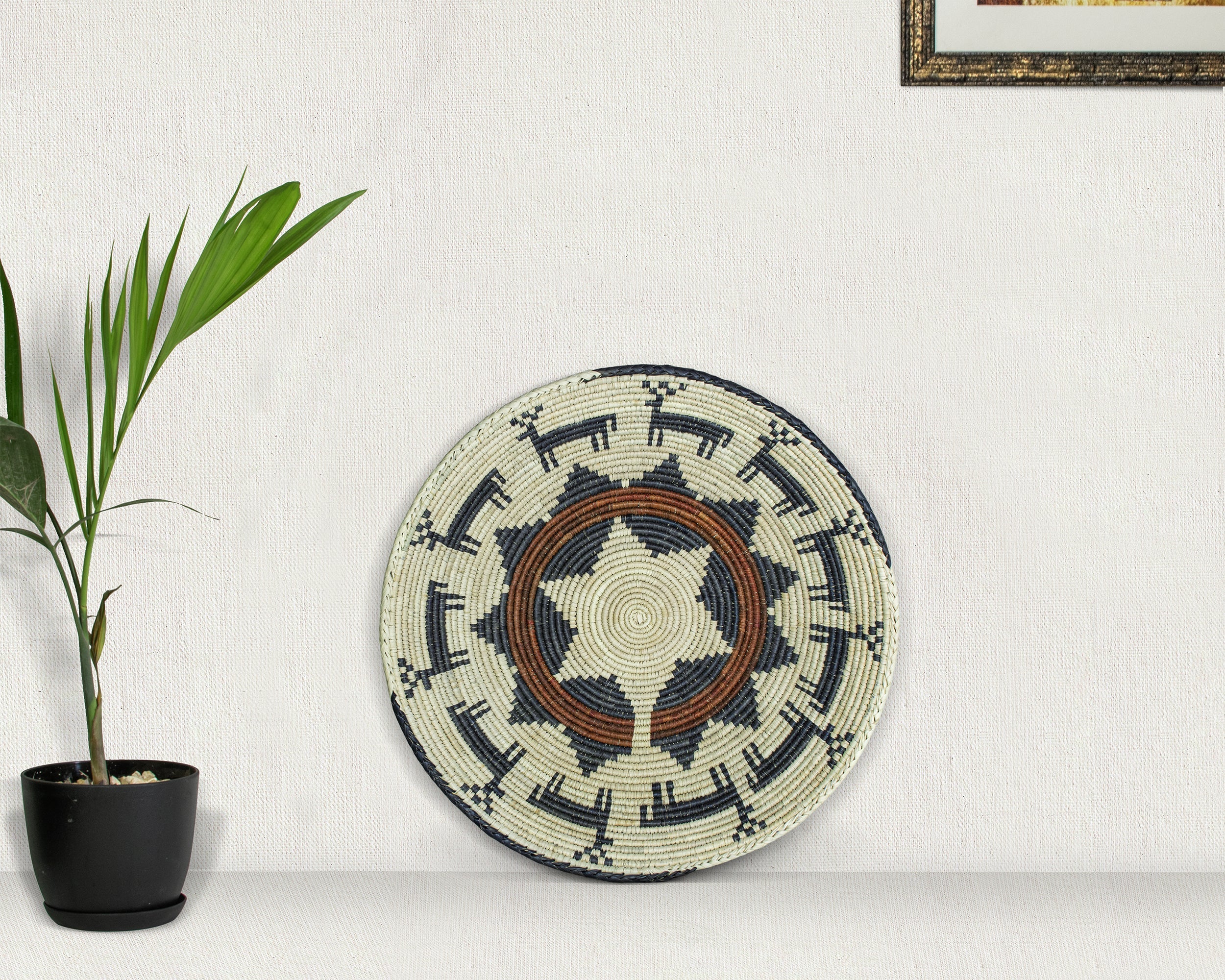 Deer Dance Basket 14-inch BSK-193-15