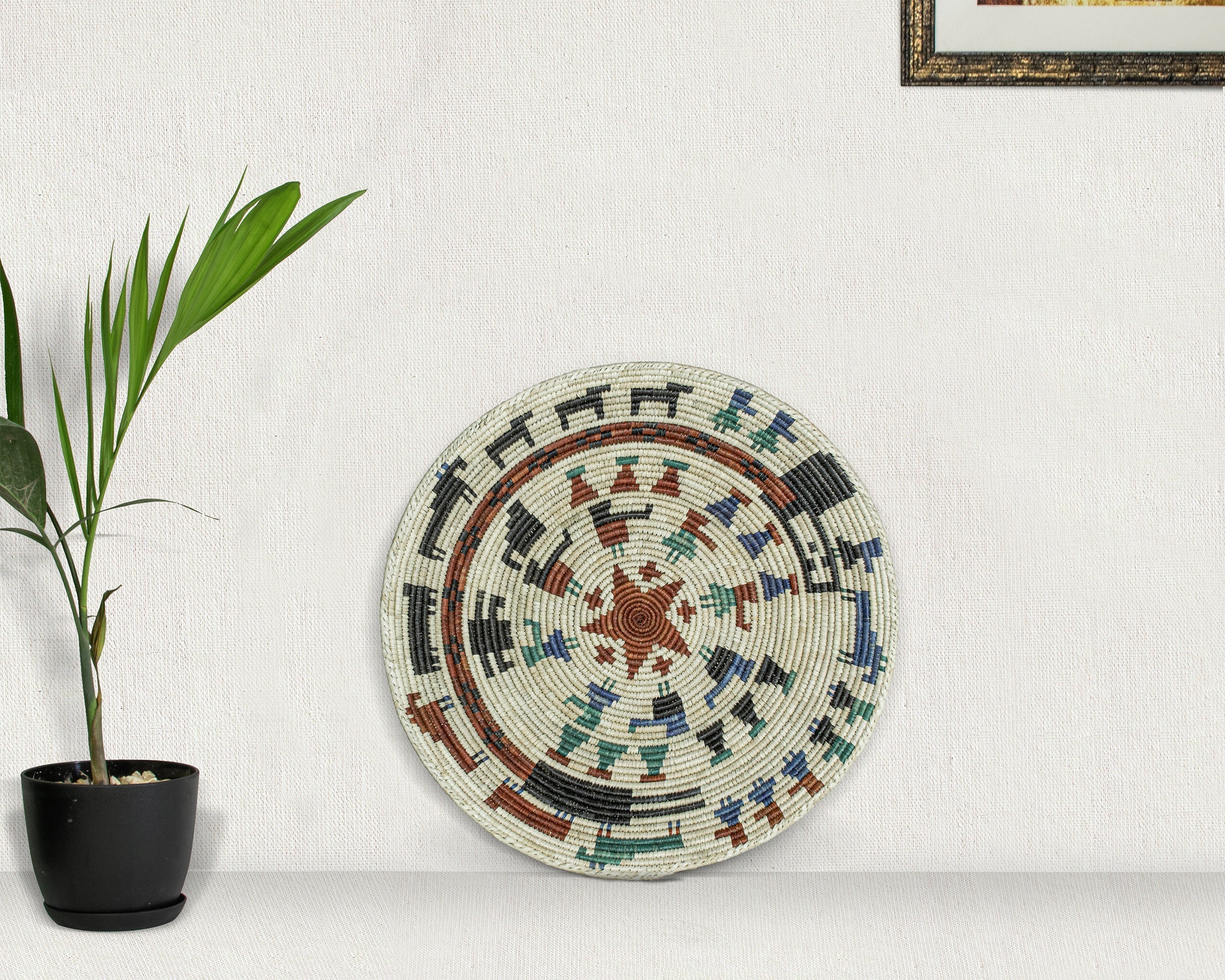 Tribal Tapestry Basket 14-inch BSK-168-15