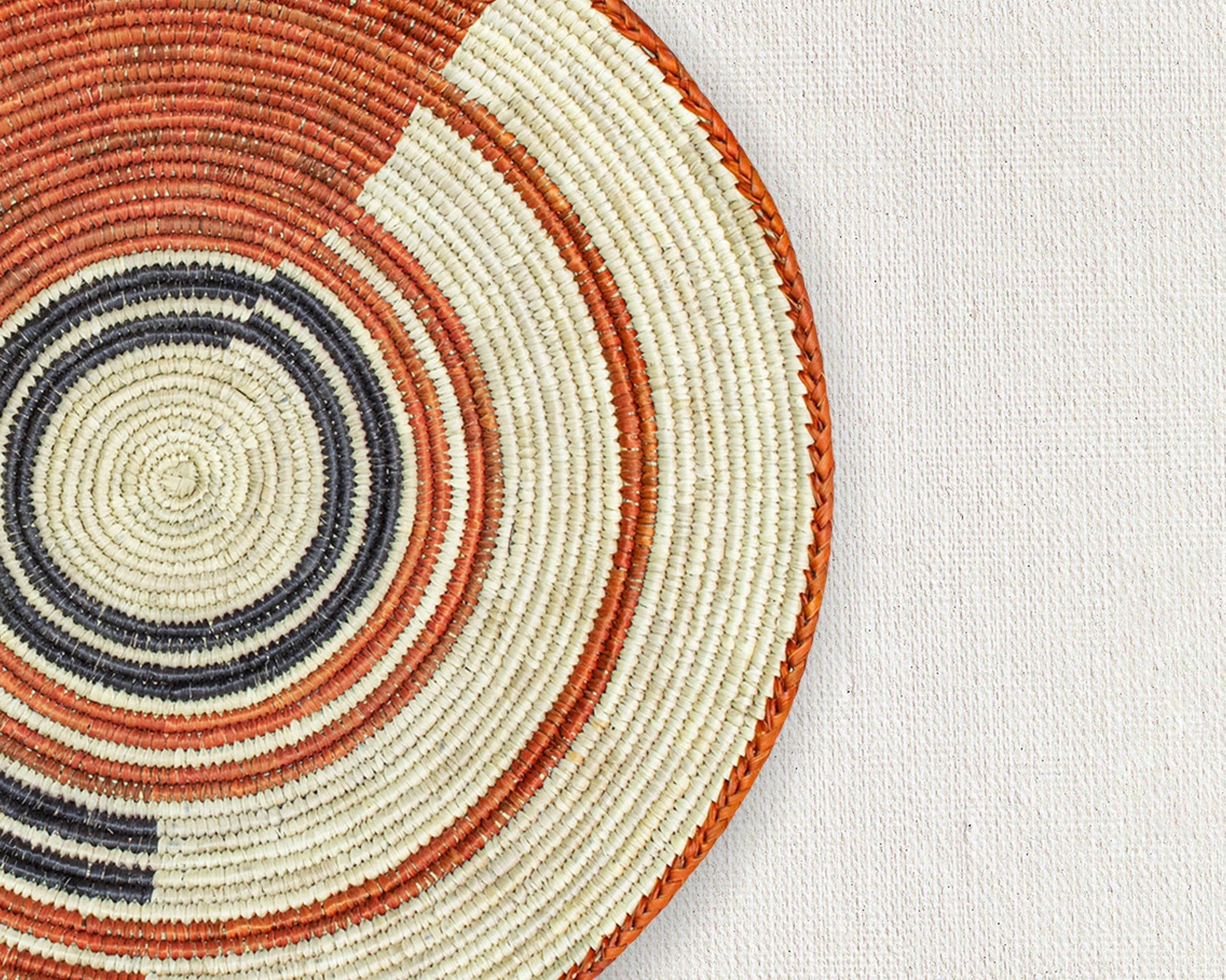 Burnt Sienna Circle Basket 14-inch BSK-156-15