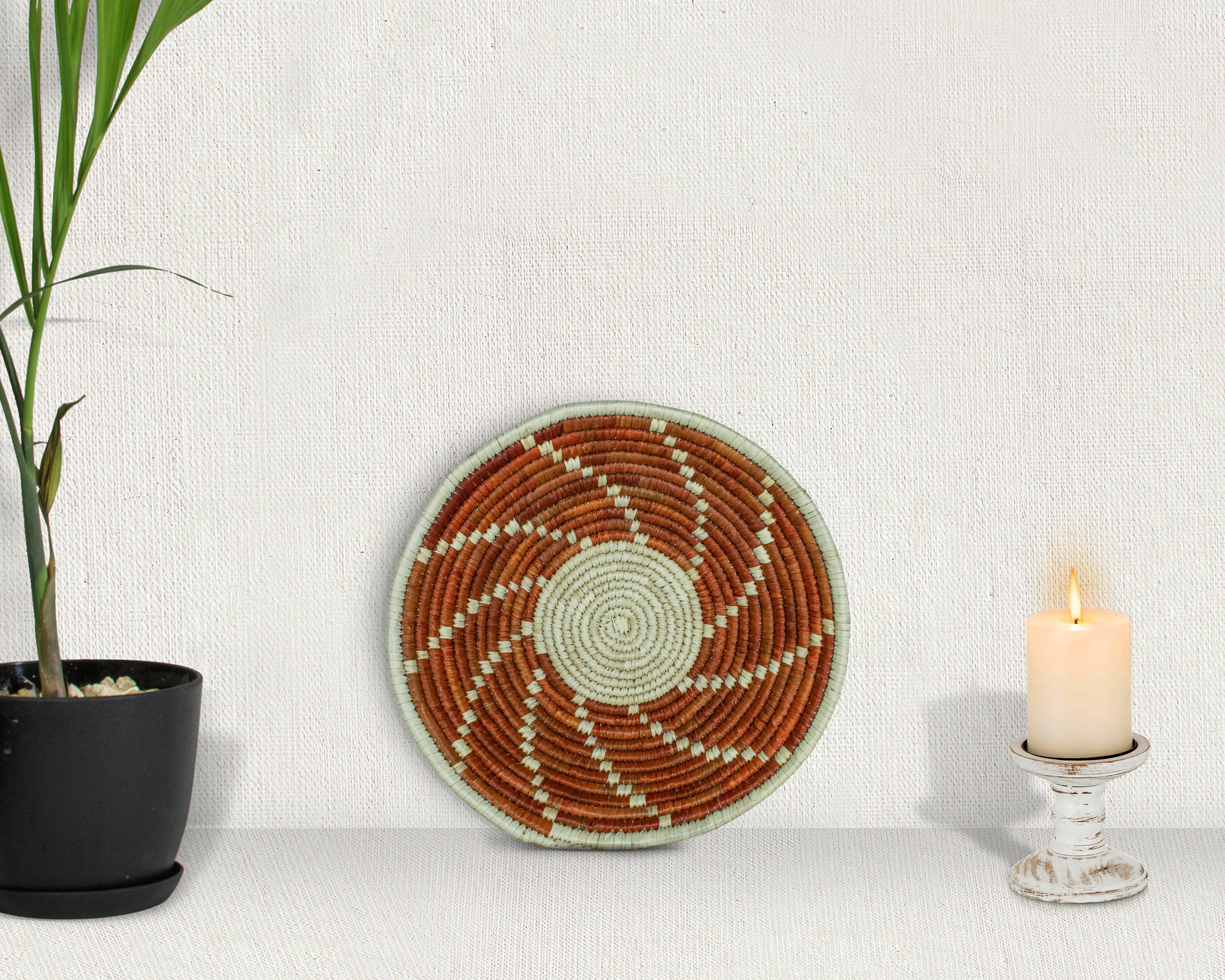 Spira Brown Bowl Basket 8-inch LBW-440-7 A