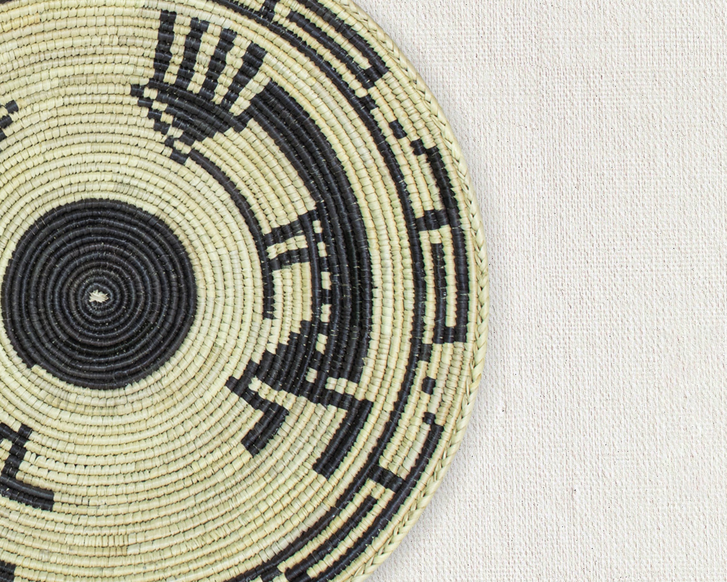 Black Kokopelli Basket 14-inch BSK-142-15