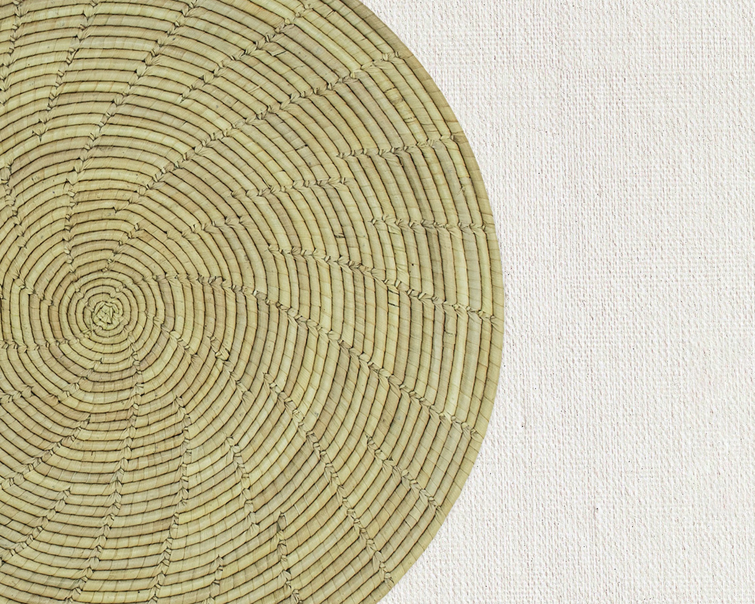 Plain White Flat Mat Basket 12-inch MT-249-10