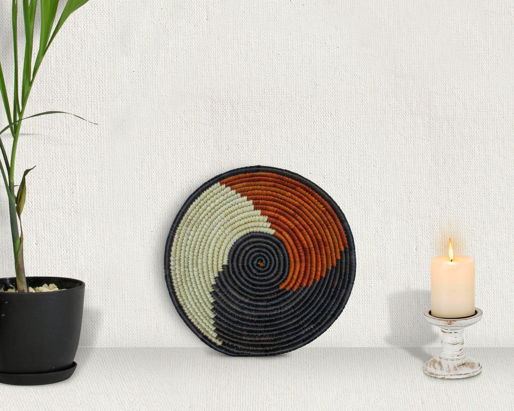 Brown Tornado Bowl Basket 8-inch LBW-416-7