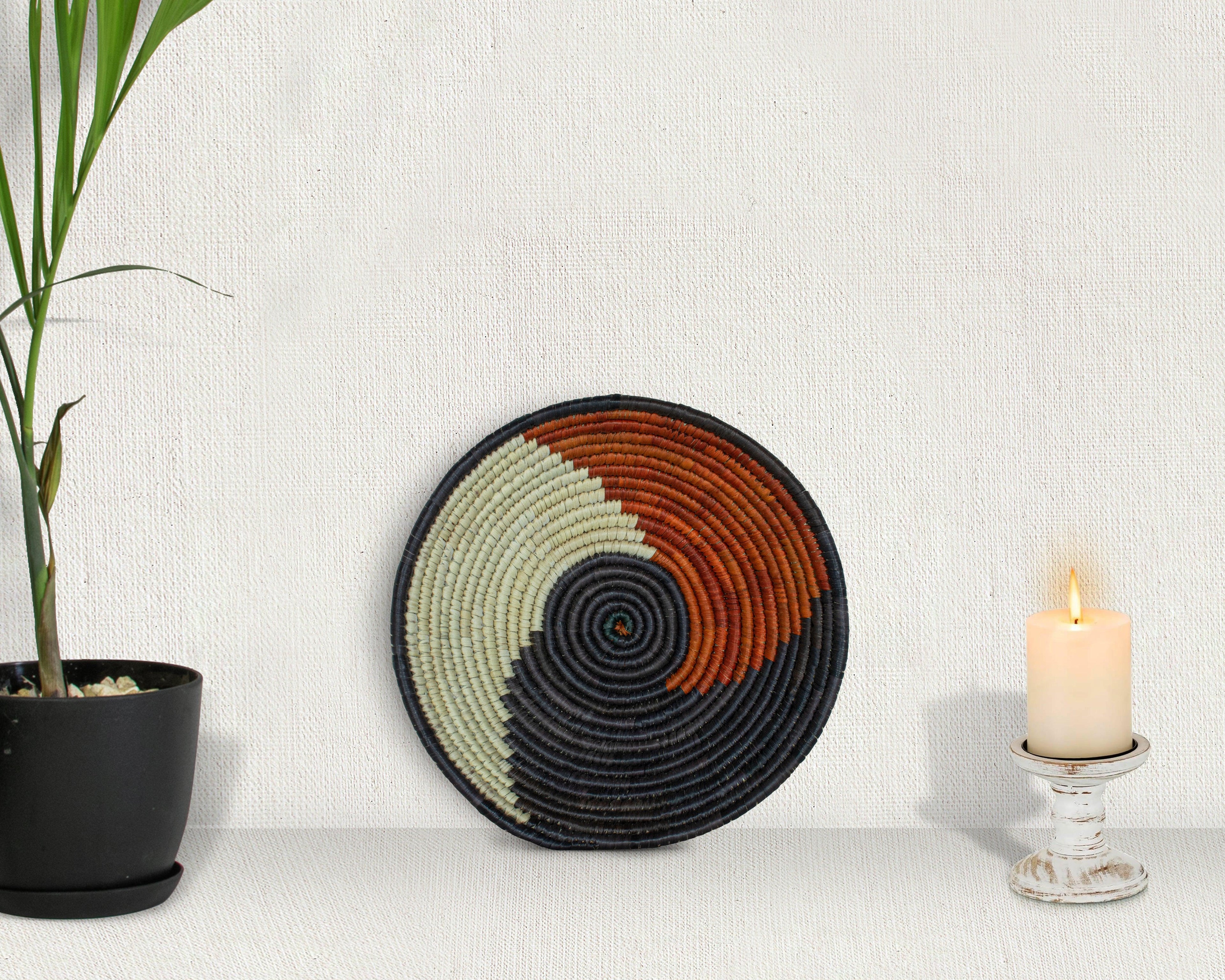 Brown Tornado Bowl Basket 8-inch LBW-416-7