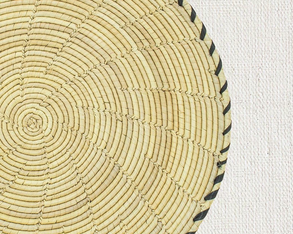 Pure Palm Plain Flat Basket 12-Inch PL-051-12