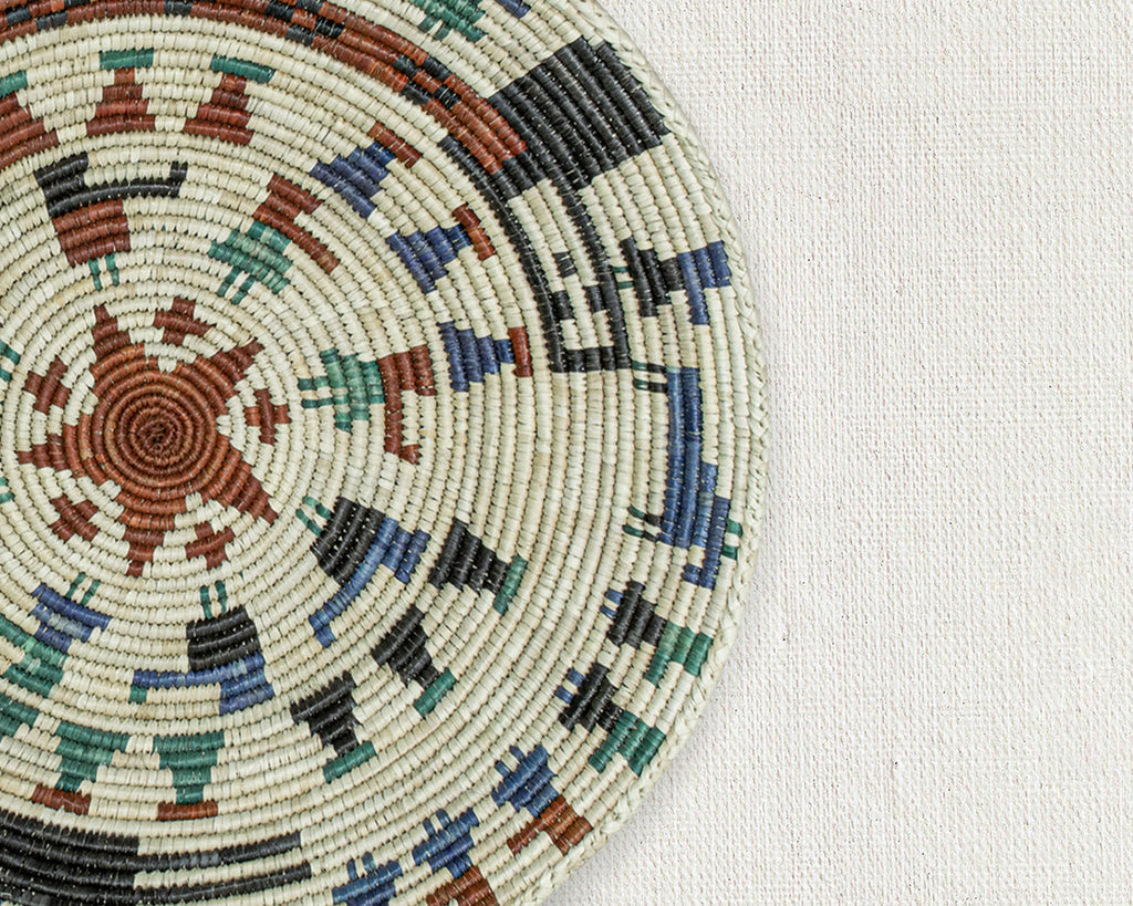 Tribal Tapestry Basket 14-inch BSK-168-15