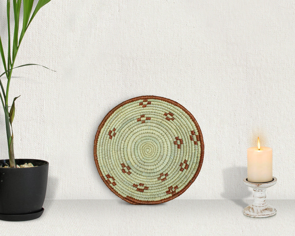 Concentric Rhythm Red Bowl Basket 8-inch LBW-407-7