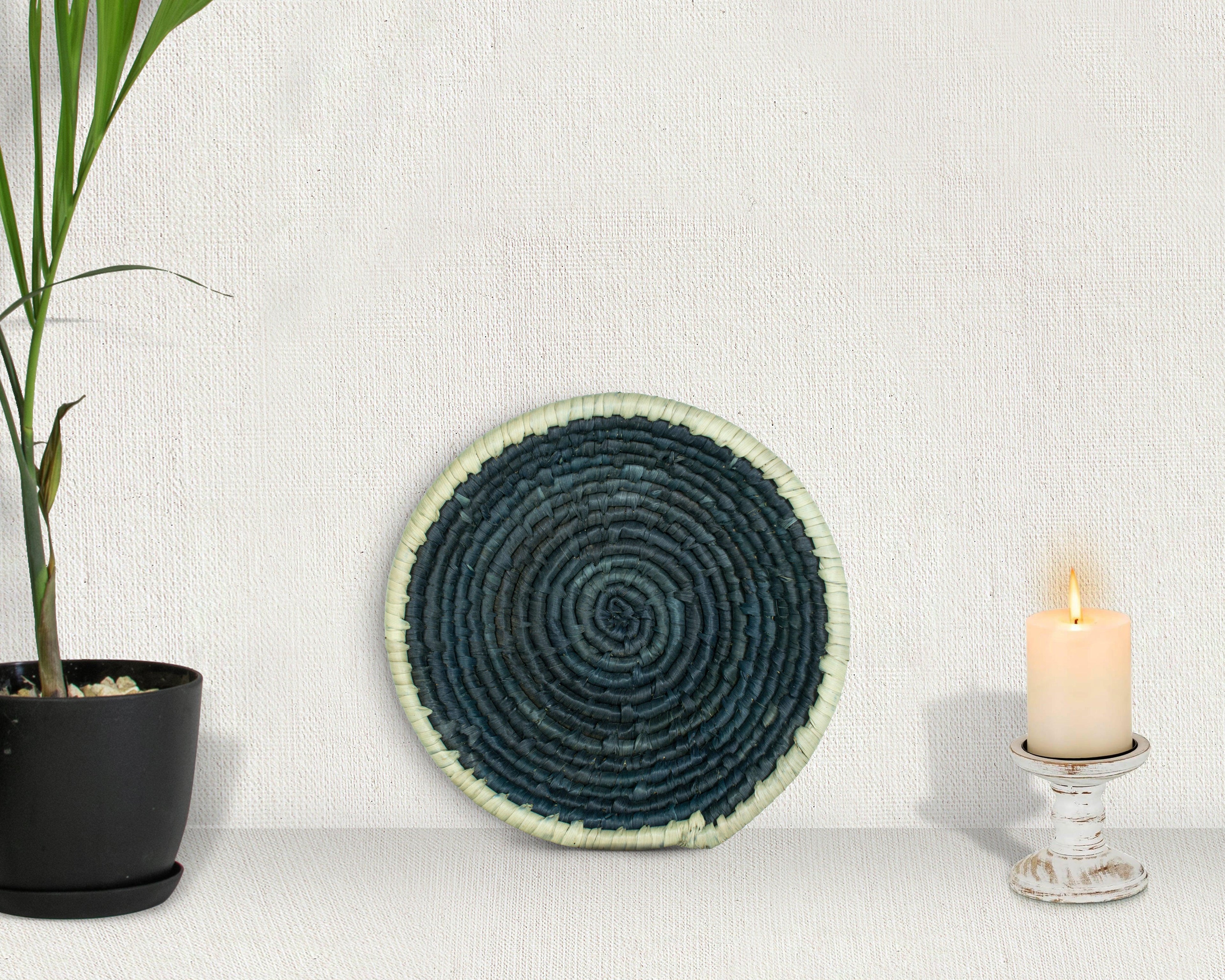 Oracle's Round Black Bowl Basket 8-inch LBW-421-7