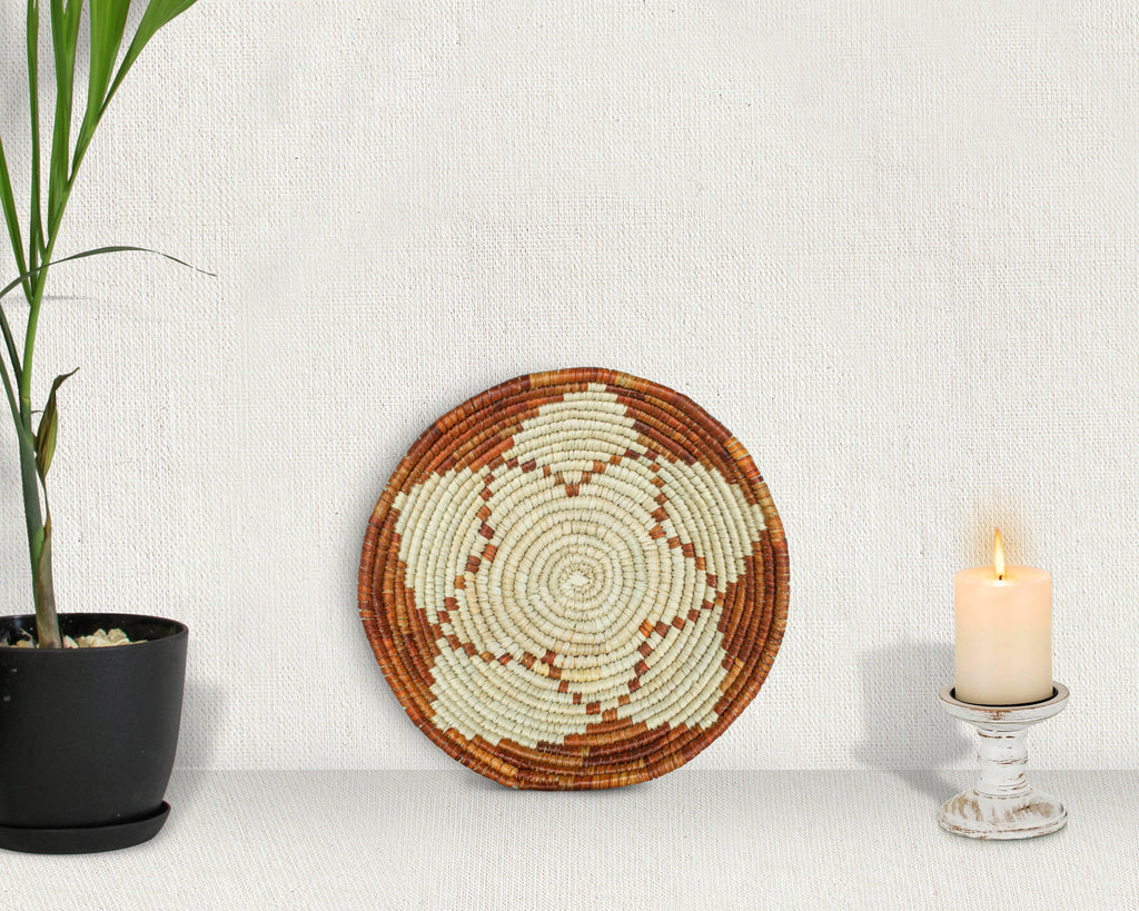 Astral Bloom Brown Bowl Basket 8-inch LBW-423-7 A