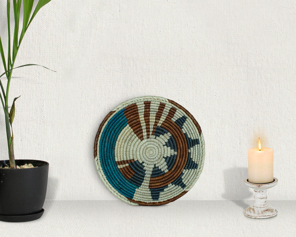 Kaleidia Brown Bowl Basket 8-inch LBW-453-7 B