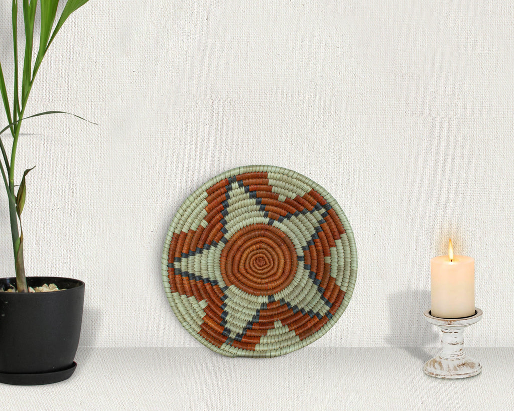 Bloomwheel Brown Bowl Basket 8-inch LBW-448-7