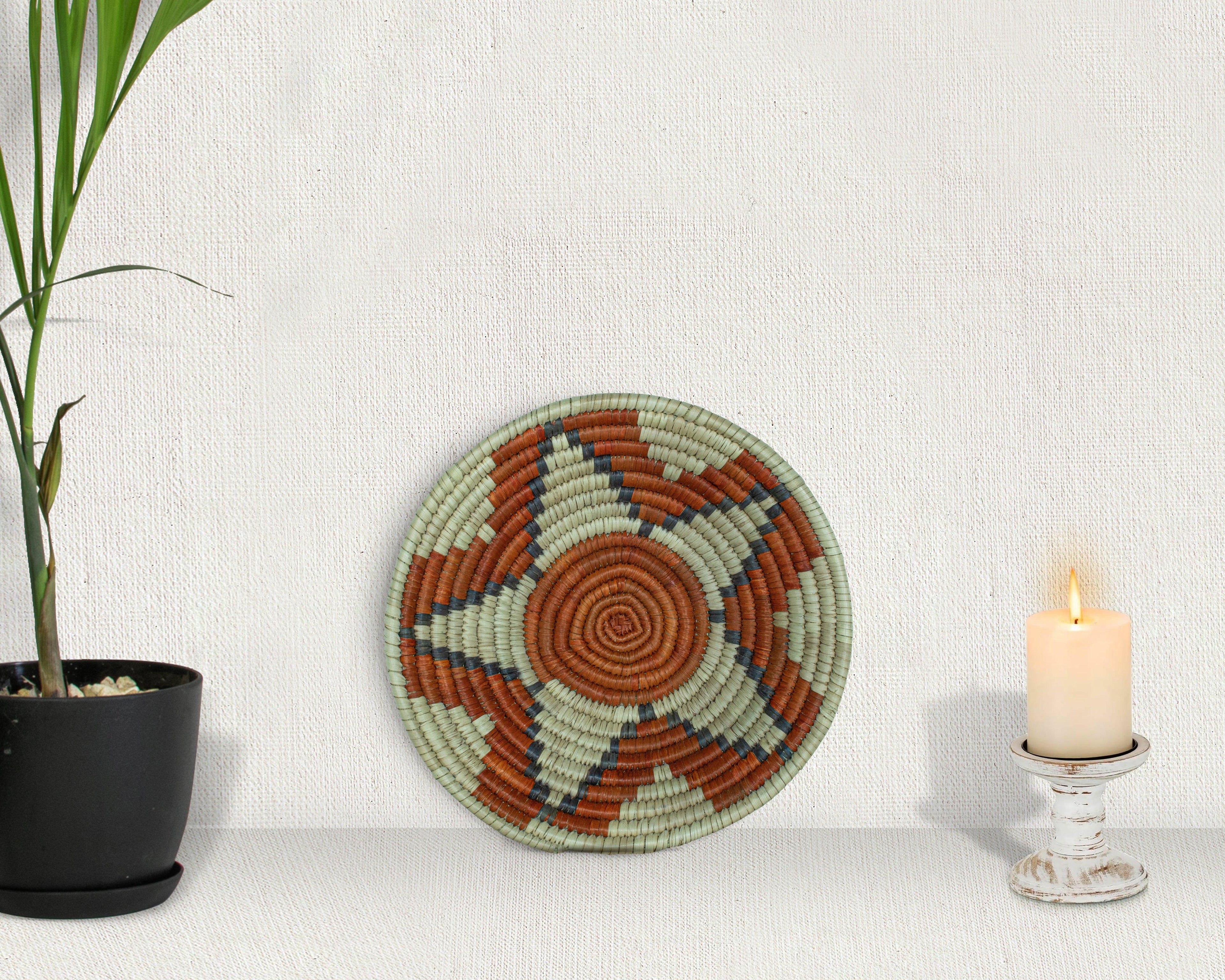 Bloomwheel Brown Bowl Basket 8-inch LBW-448-7