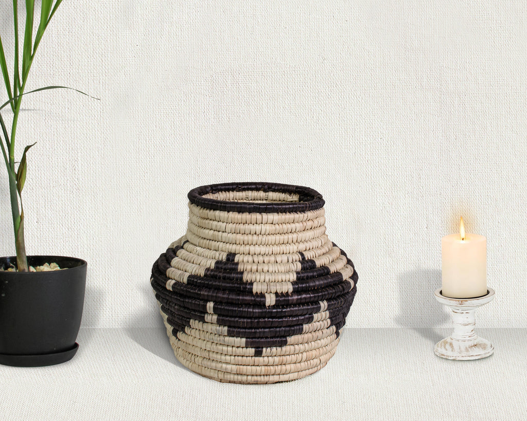 Black Waves Potter Basket - PP-1108-8