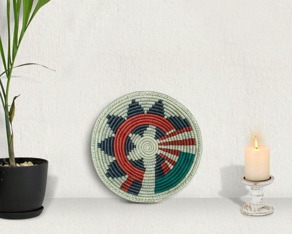 Prismatic Burst Multicolor Bowl Basket 8-inch LBW-453-7 A