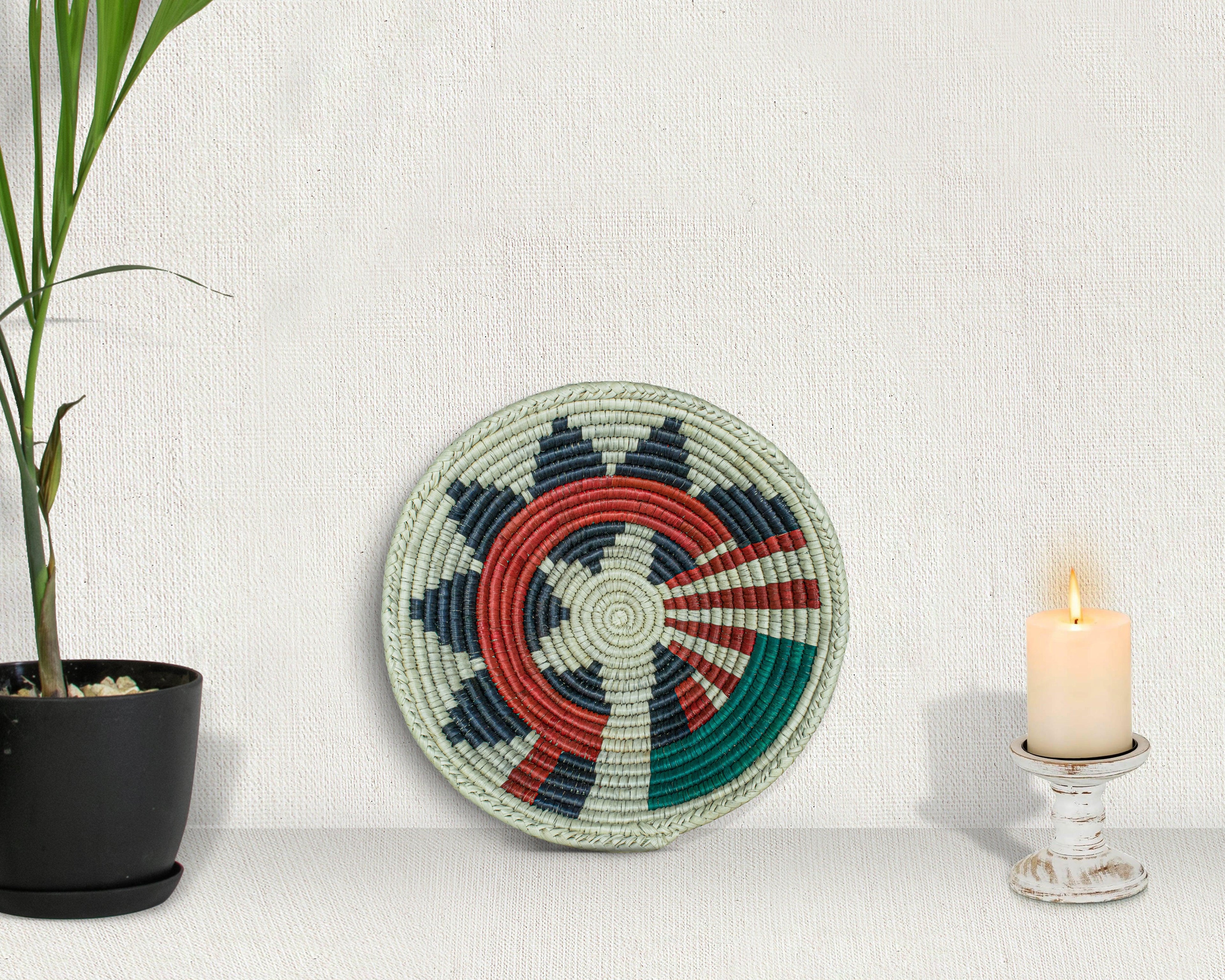 Prismatic Burst Multicolor Bowl Basket 8-inch LBW-453-7 A