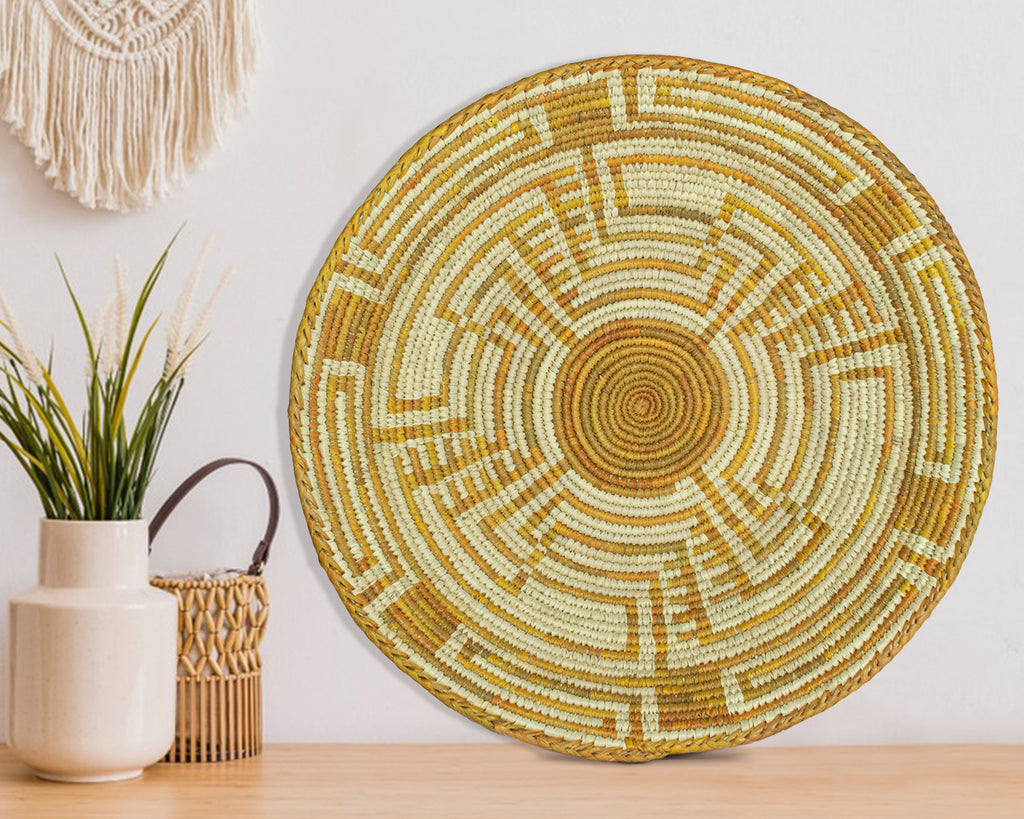 Golden Mirage Bowl Basket