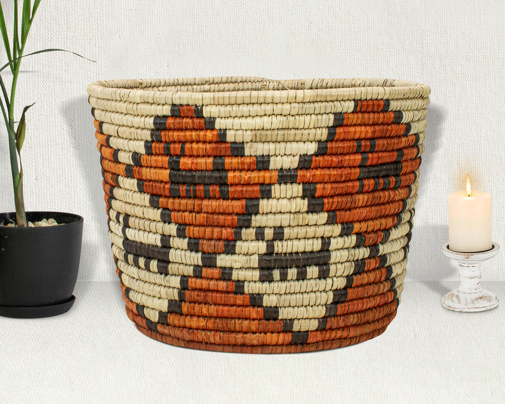 Dogs Canyon Handwoven Planter Basket - 12-inch PB-928