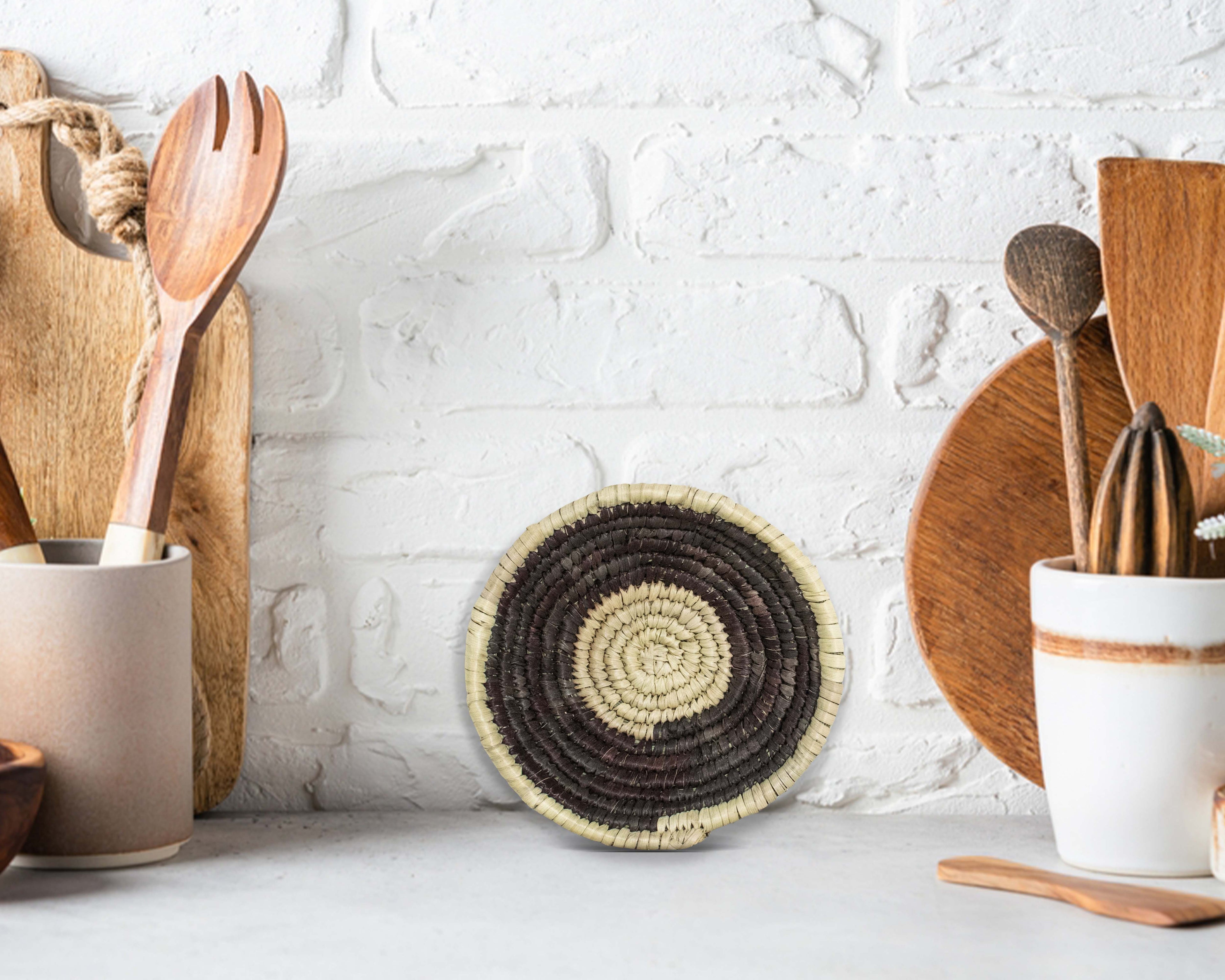 Boho Spinner Black Miniature Basket Pack of 5 - LBW-1610-5 A