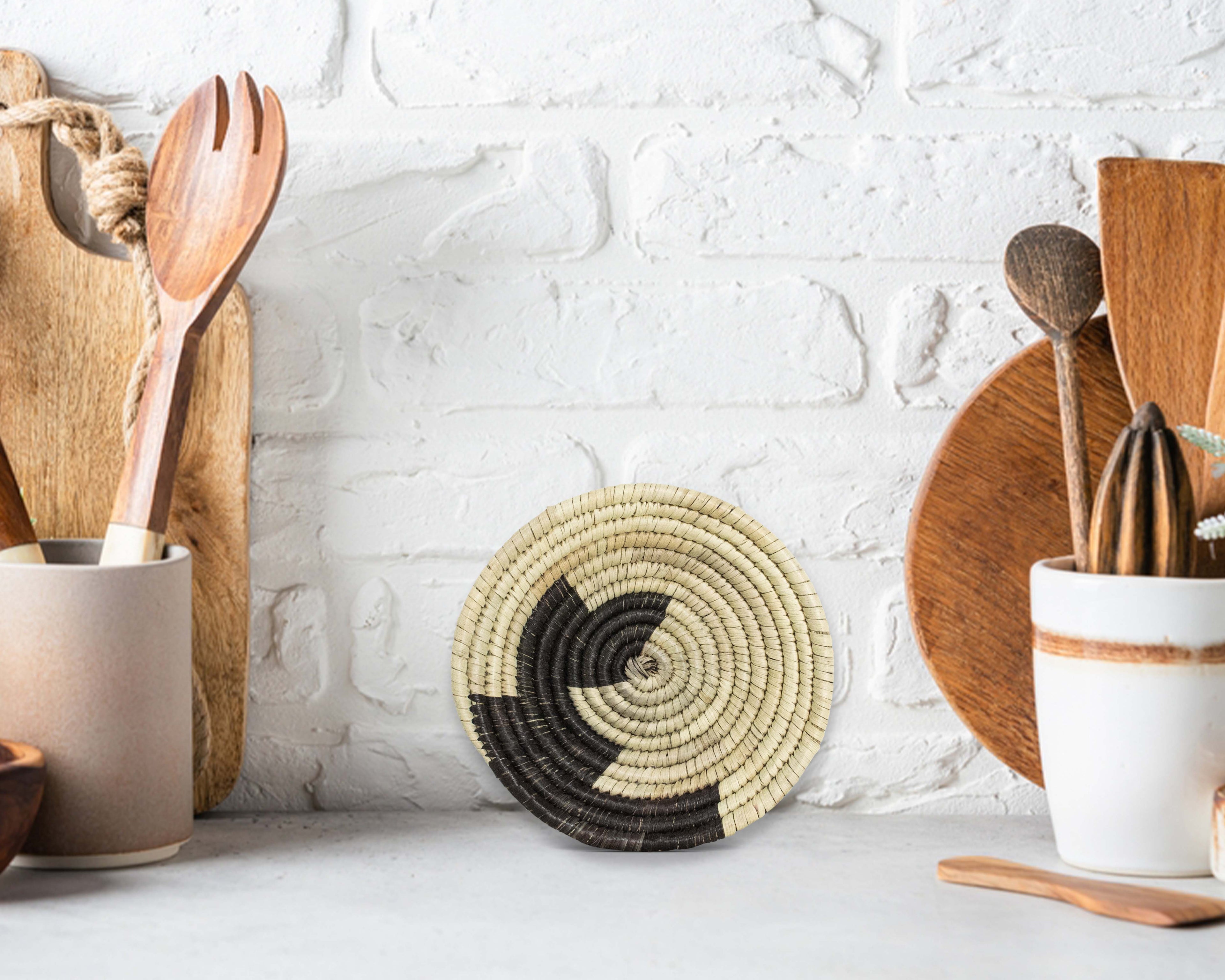 Boho Yei Black Miniature Basket Pack of 5 - LBW-1601-5 C