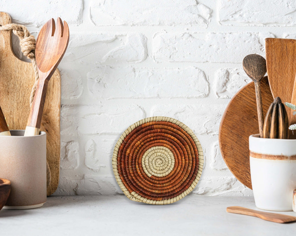 Boho Spinner Brown Miniature Basket Pack of 5 - LBW-1610-5 B