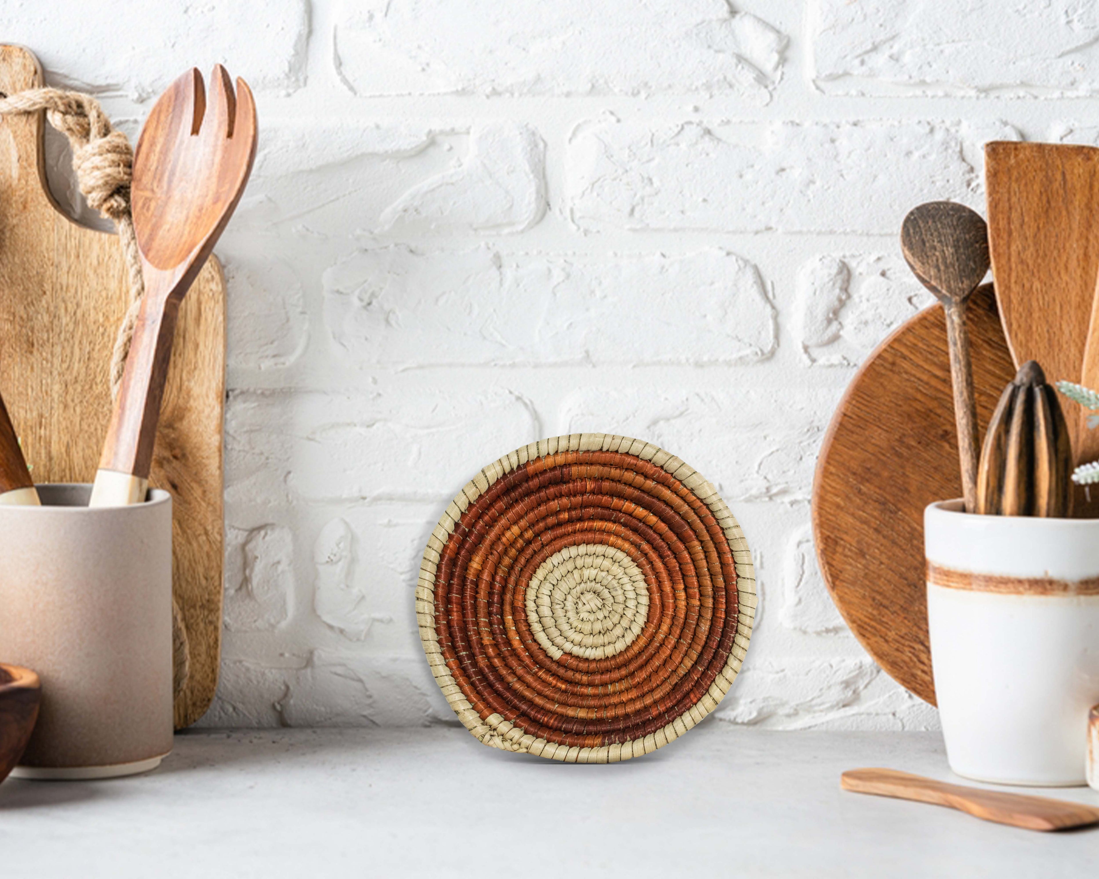 Boho Spinner Brown Miniature Basket Pack of 5 - LBW-1610-5 B