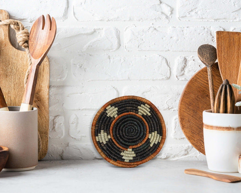 Boho Medallions Miniature Basket Pack of 5 - LBW-1609-5 A