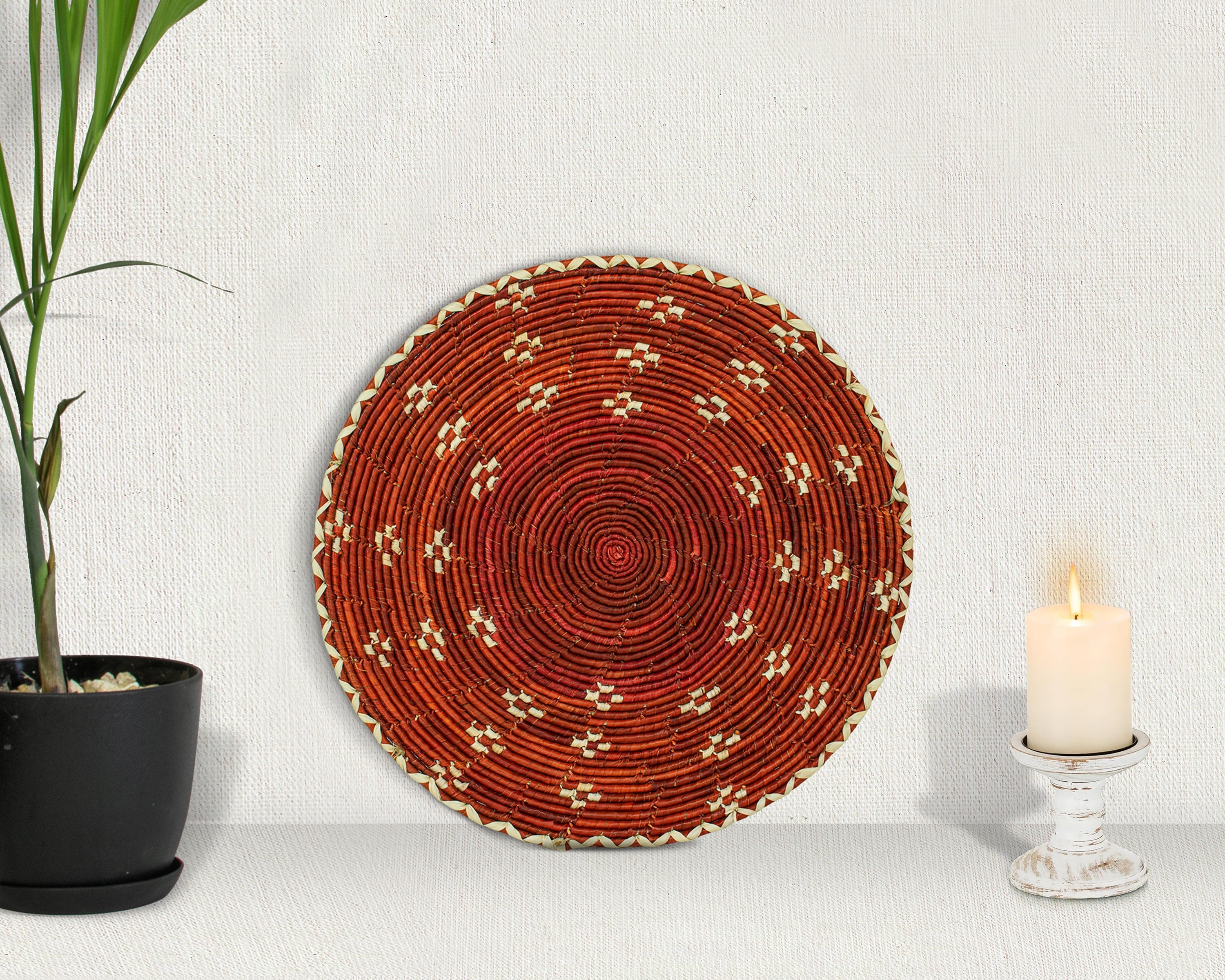 Vermillion Galaxy Flat Basket