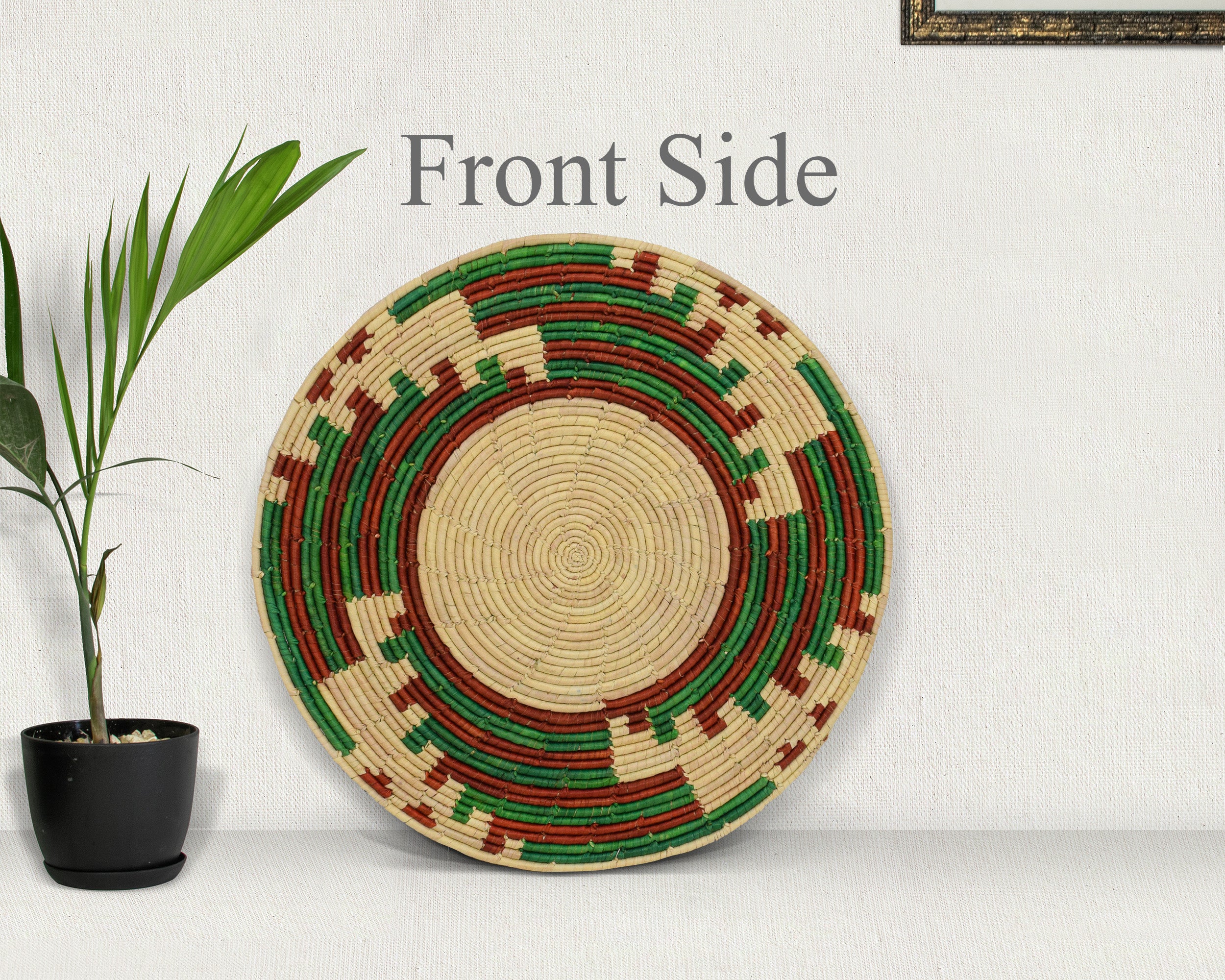 Emerald Fan Mat Wall Basket 14-inch MT-264-15