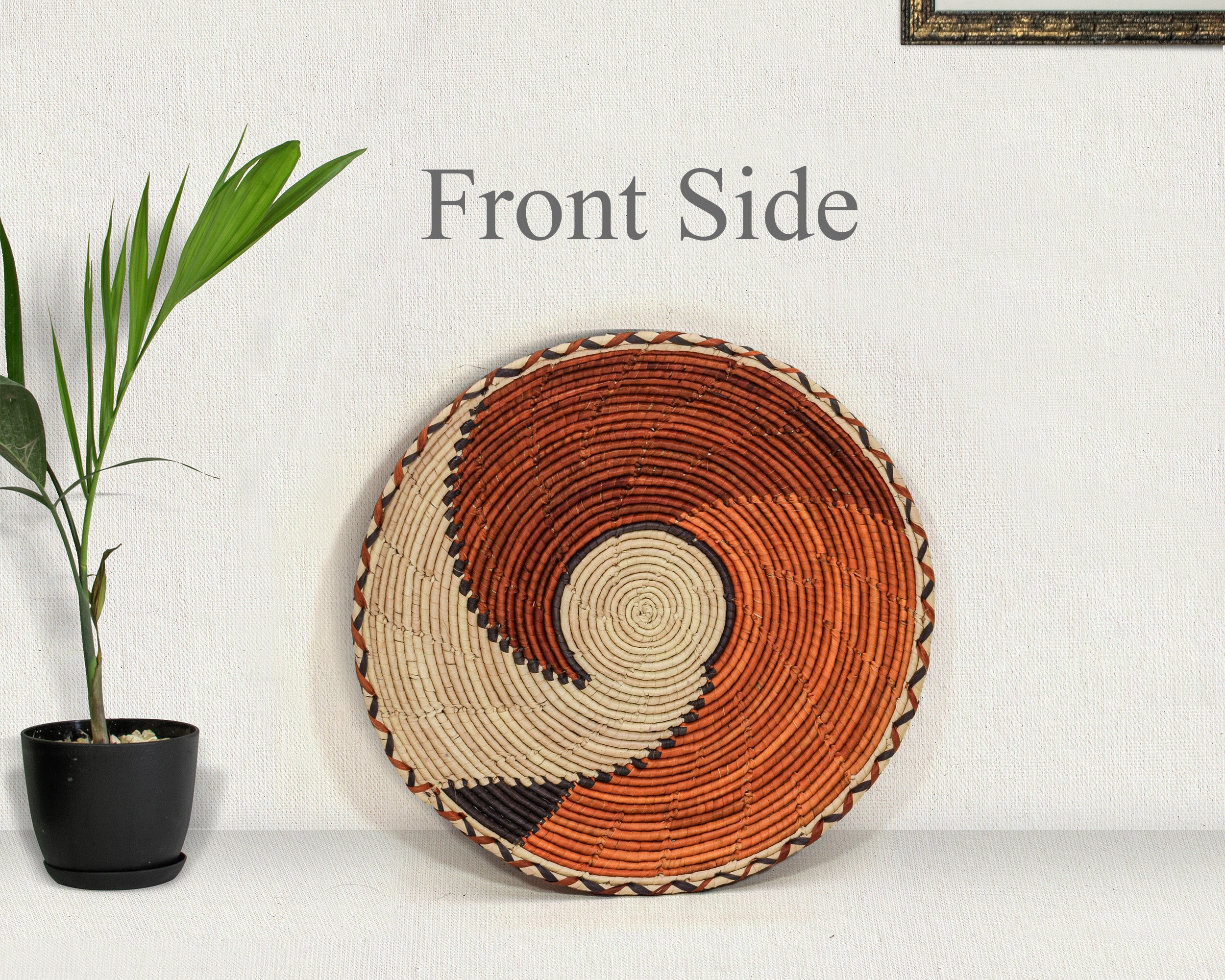 Tangy Swirl Flat Basket 12-inch