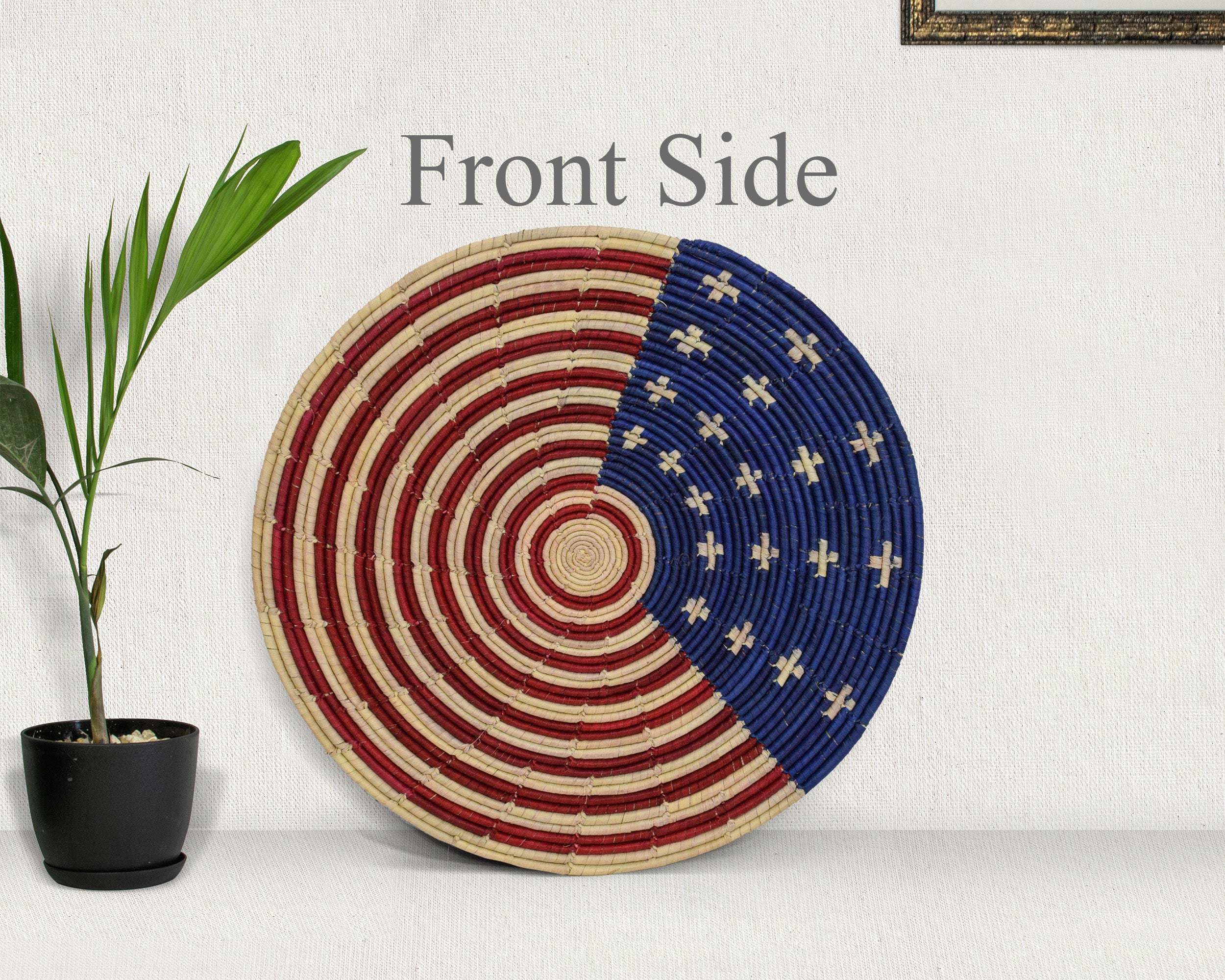 American Flag Flat Basket