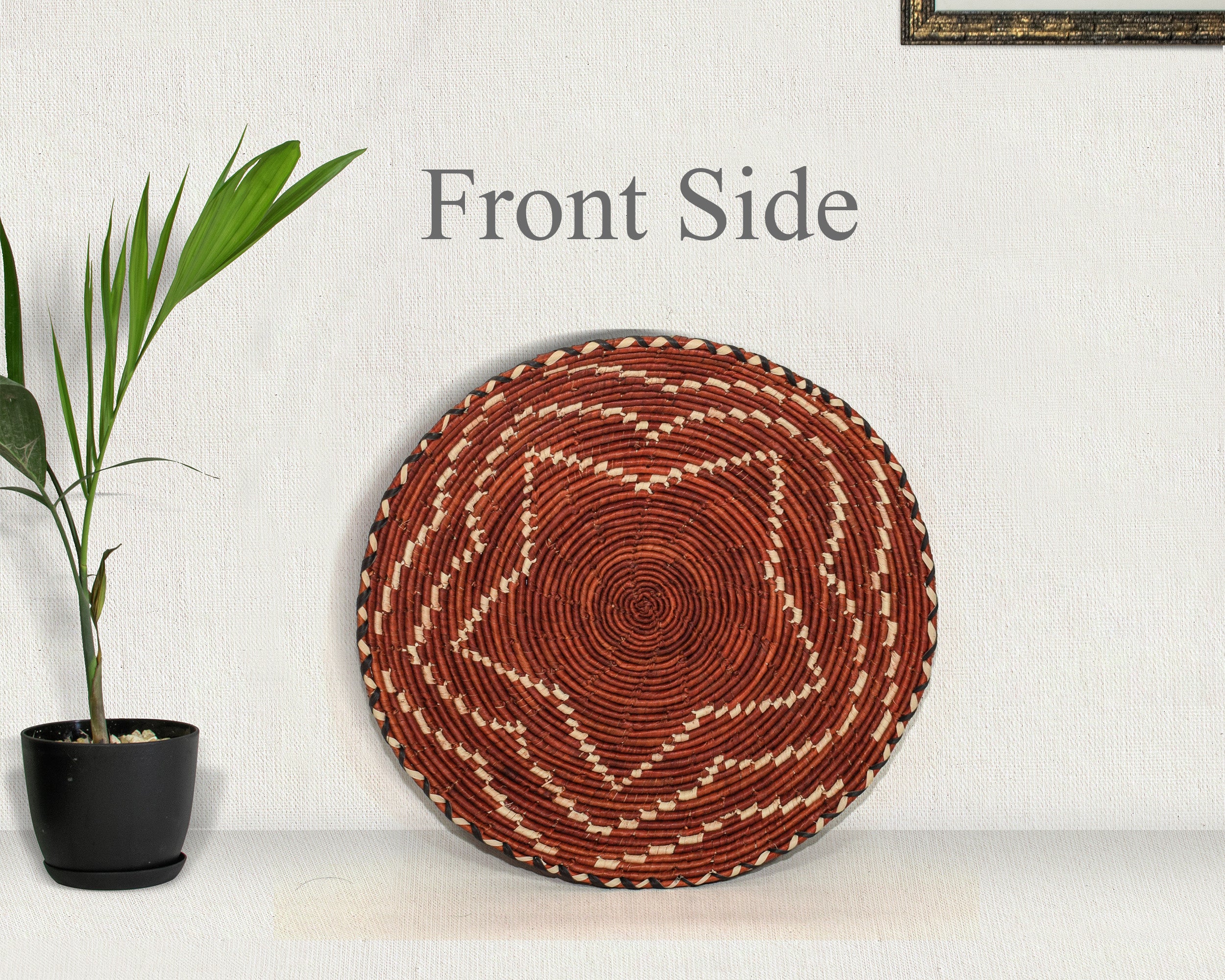 Fierry Red Flat Basket 12-inch