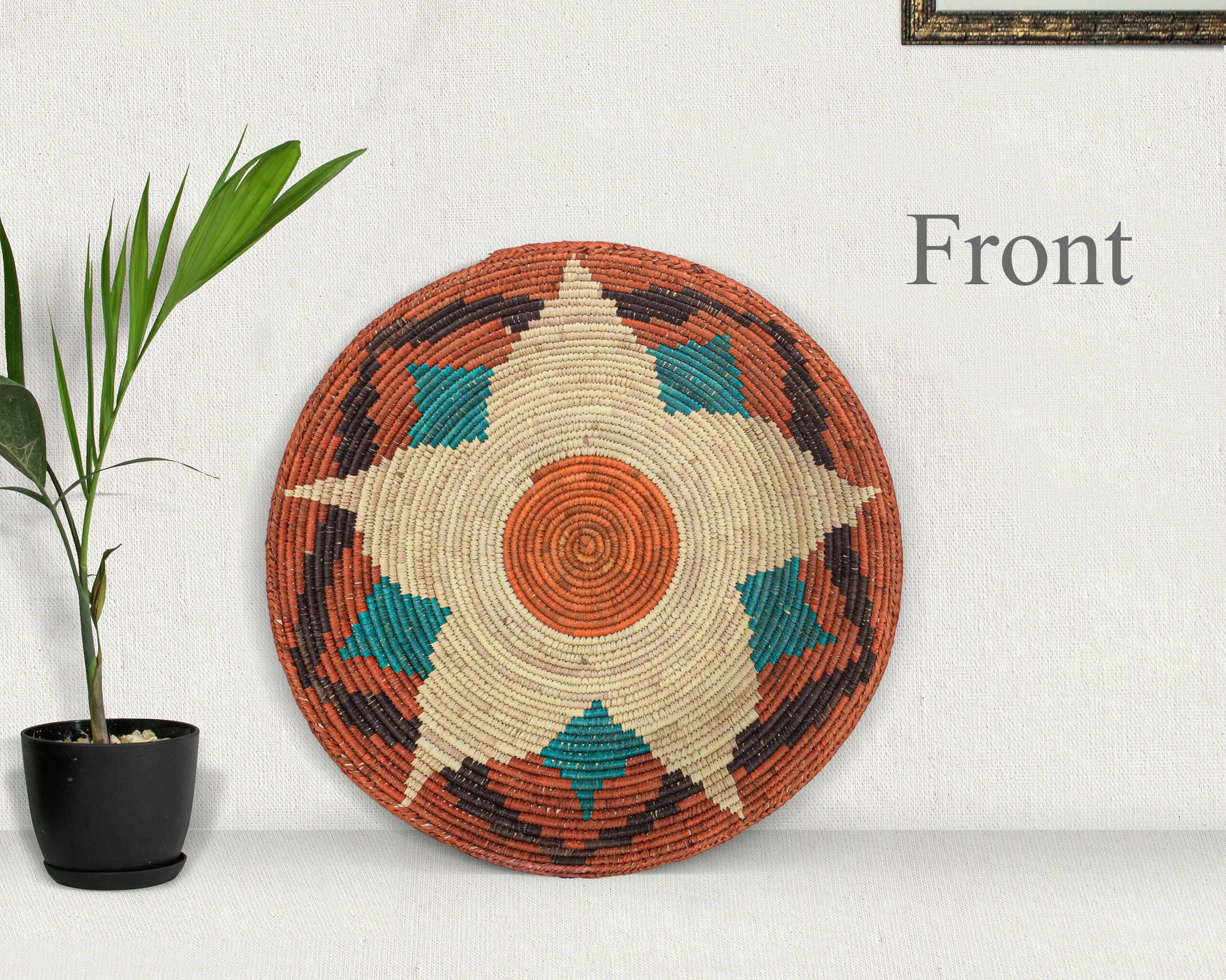 Rustic Lotus Bowl Basket 14-inch BSK-3027-15