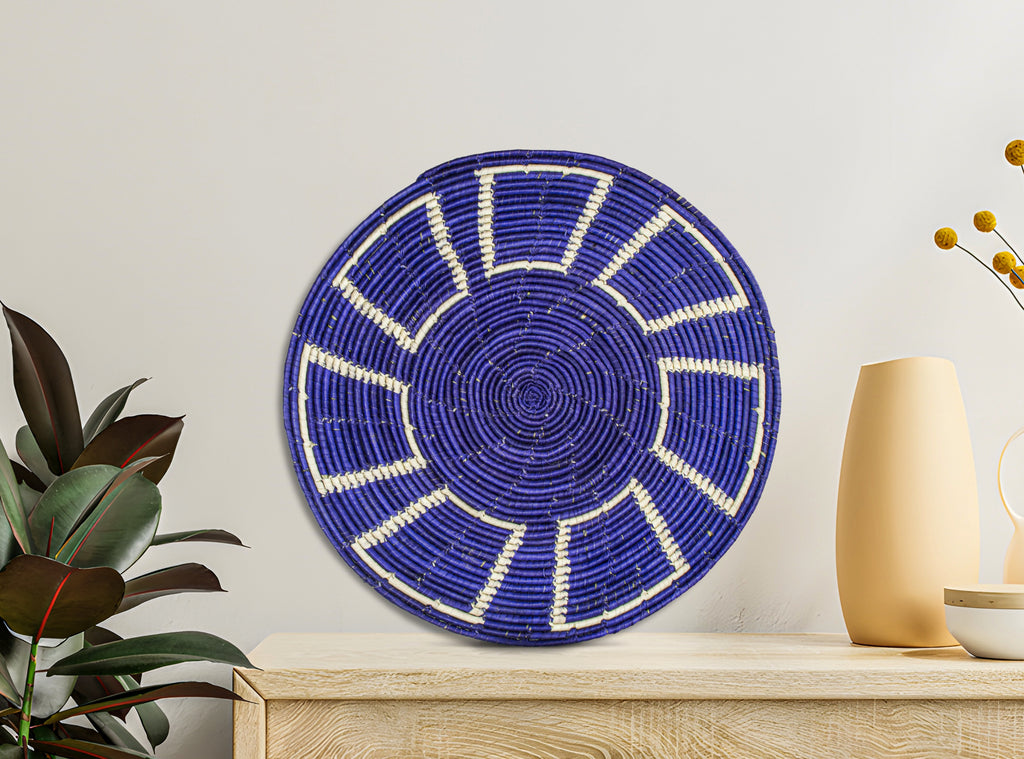 Indigo Mesa Mat Wall Basket 14-inch MT-219-15